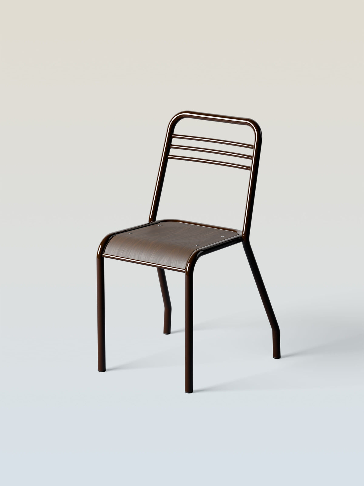 UD wood seat Chair - Brown Black
