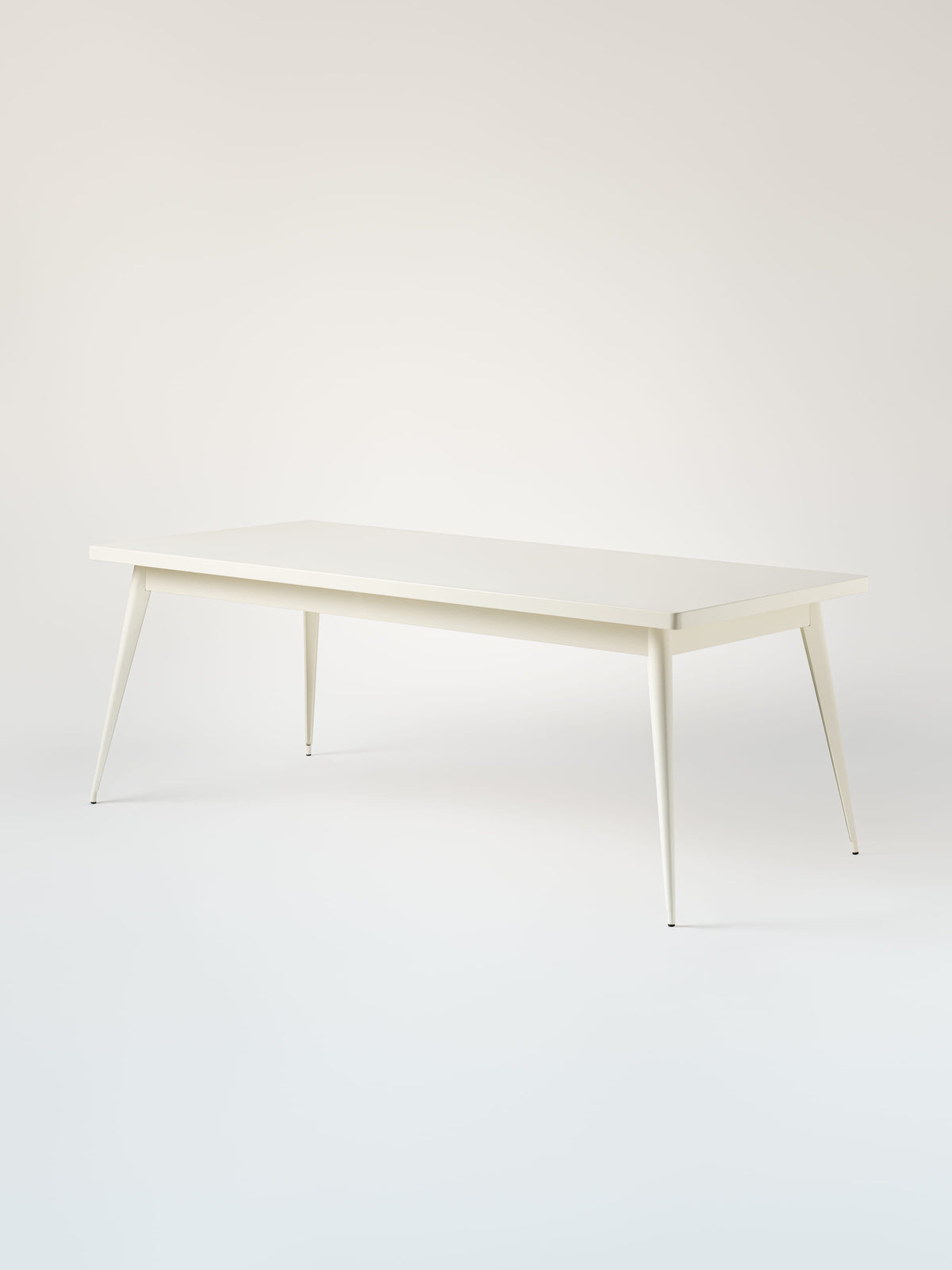 55 200x95 / metal top Table - Pure White