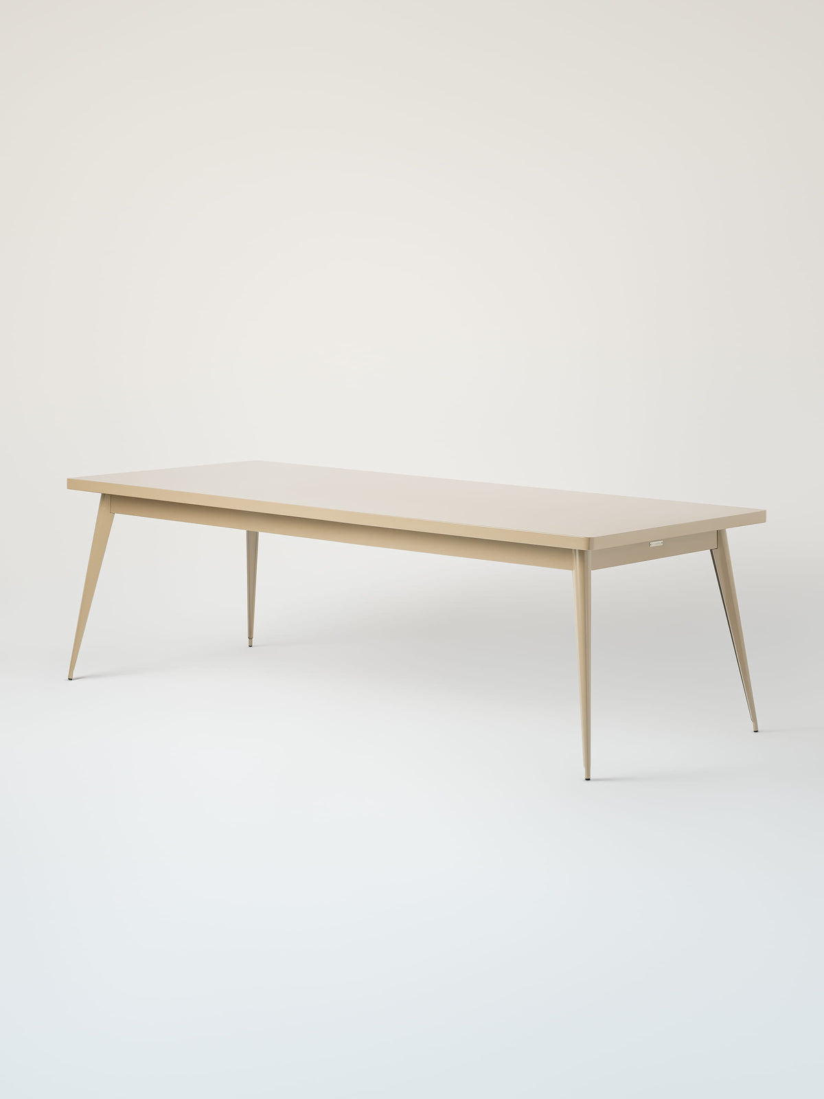 55 240x100 / metal top Table - Grey Beige