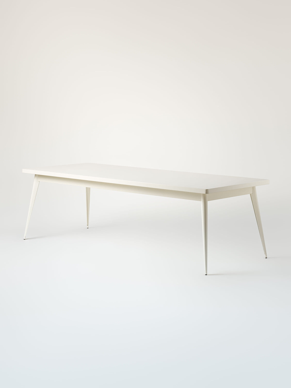 55 240x100 / metal top Table - Pure White