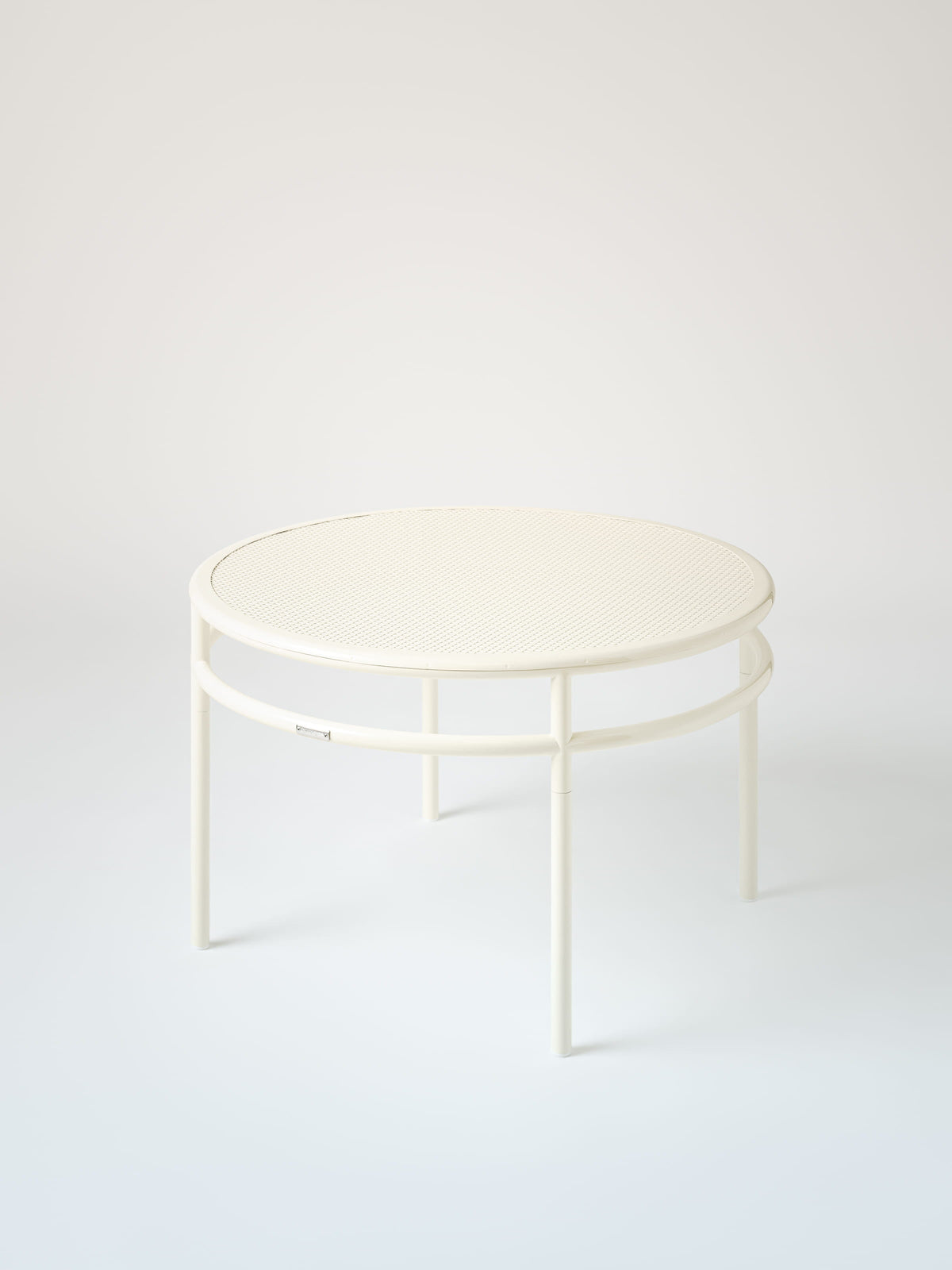 Tressée Ø80 Coffee Table - Pearly White