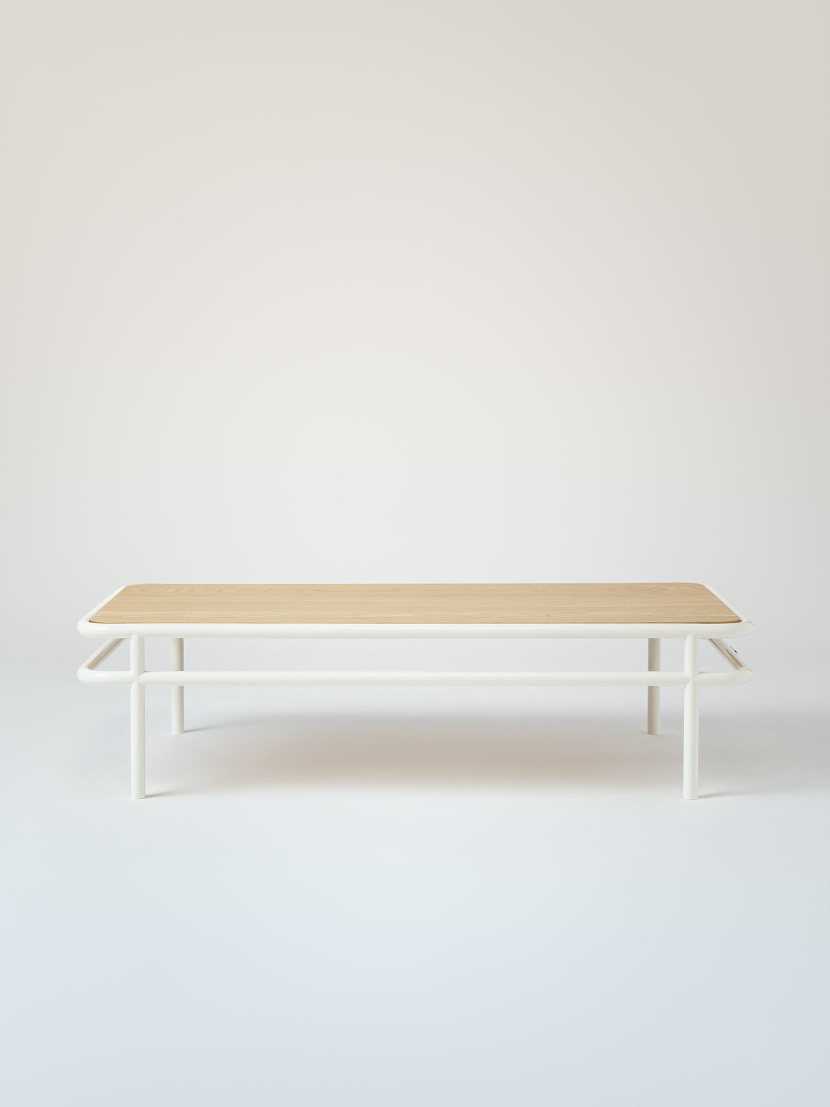 UD 120x60 / natural oak top Coffee Table - Dark Black