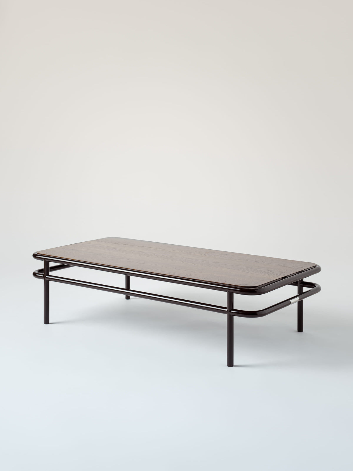 UD 120x60 / walnut-stained oak top Coffee Table - Brown Black