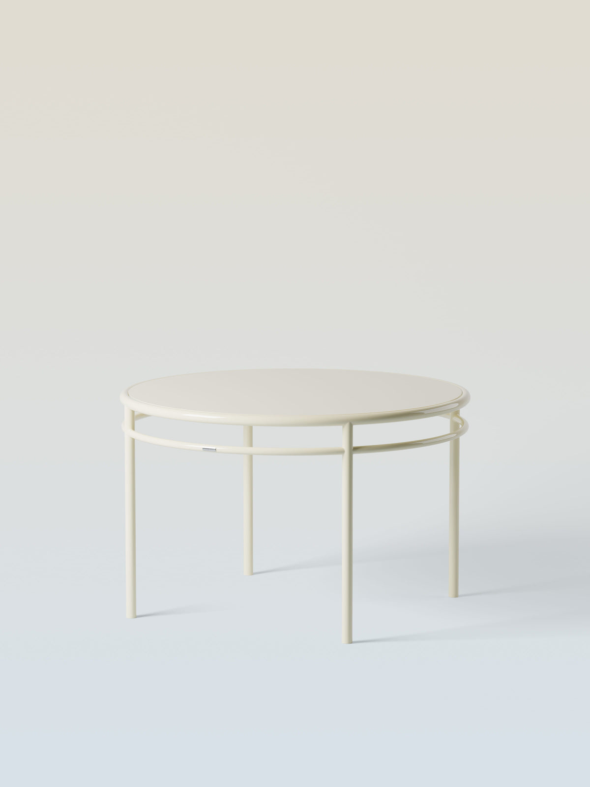 Épure Ø120 Table - Pearly White