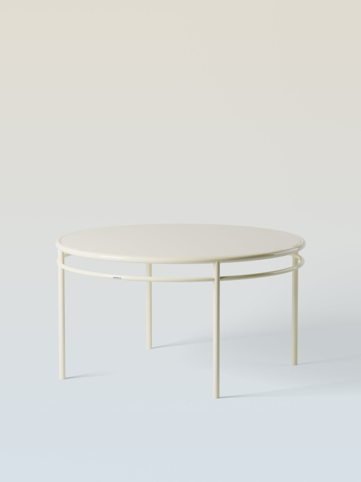 Épure Ø140 Table - Pearly White