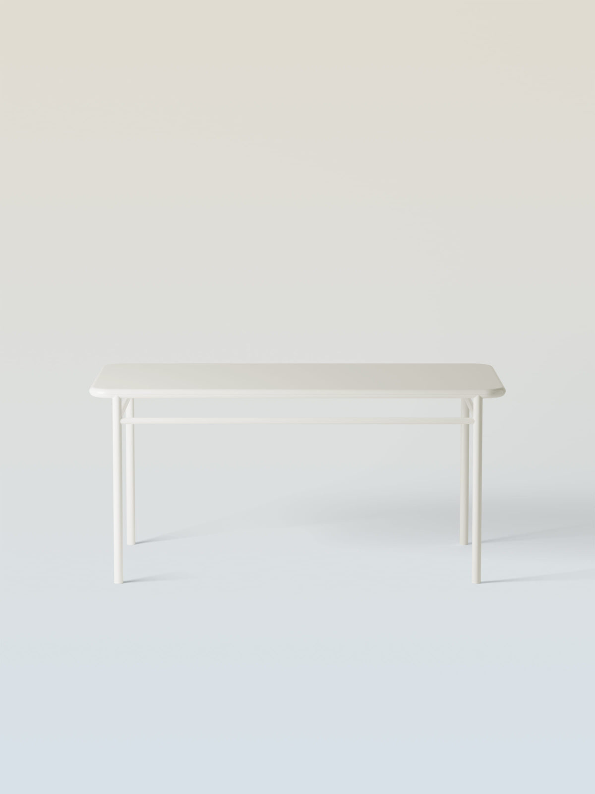 T37 160x80 Table - Pure White