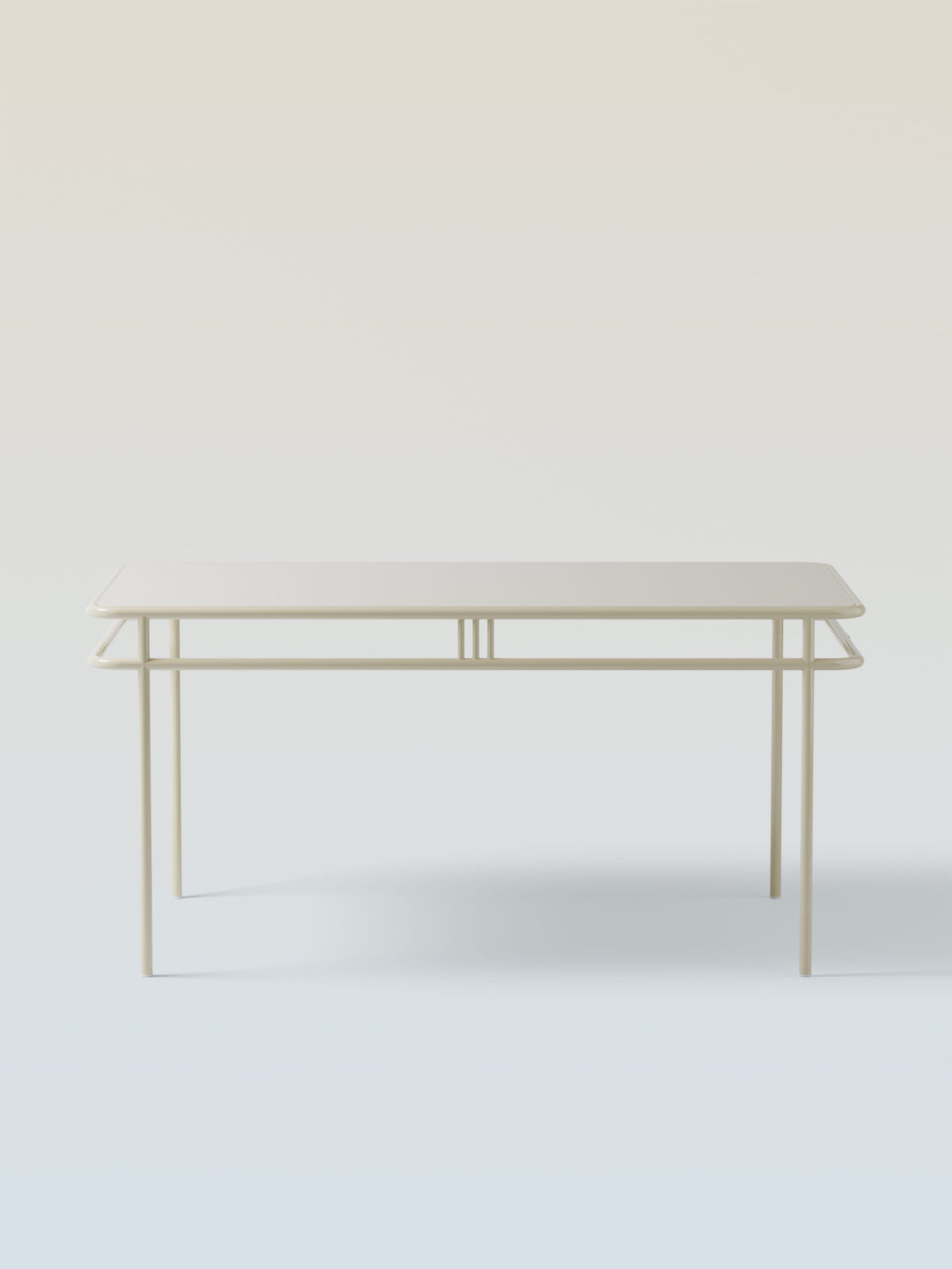 UD 160x90 / metal top Table - Brown Black