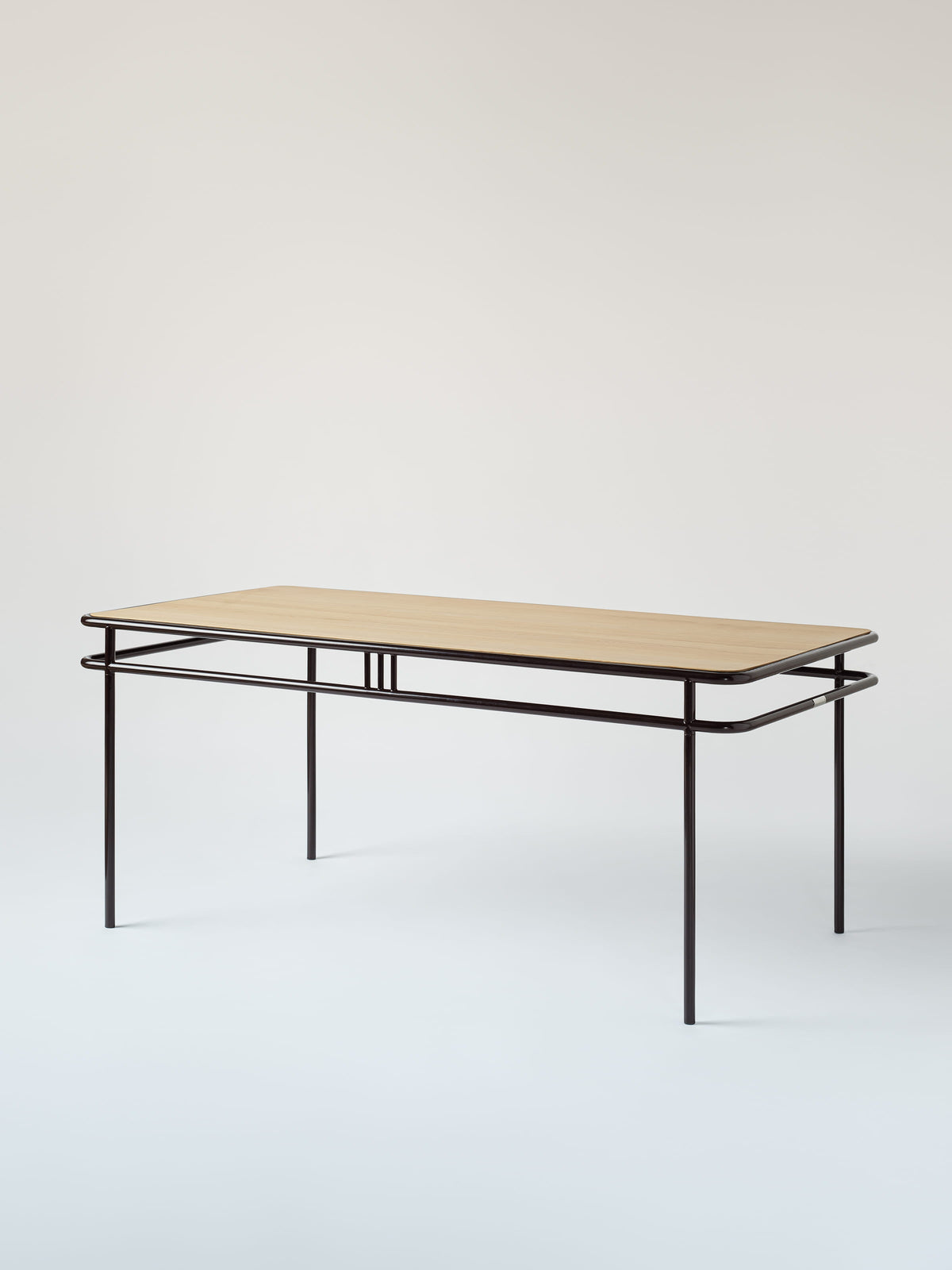 UD 180x90 / natural oak top Table - Brown Black