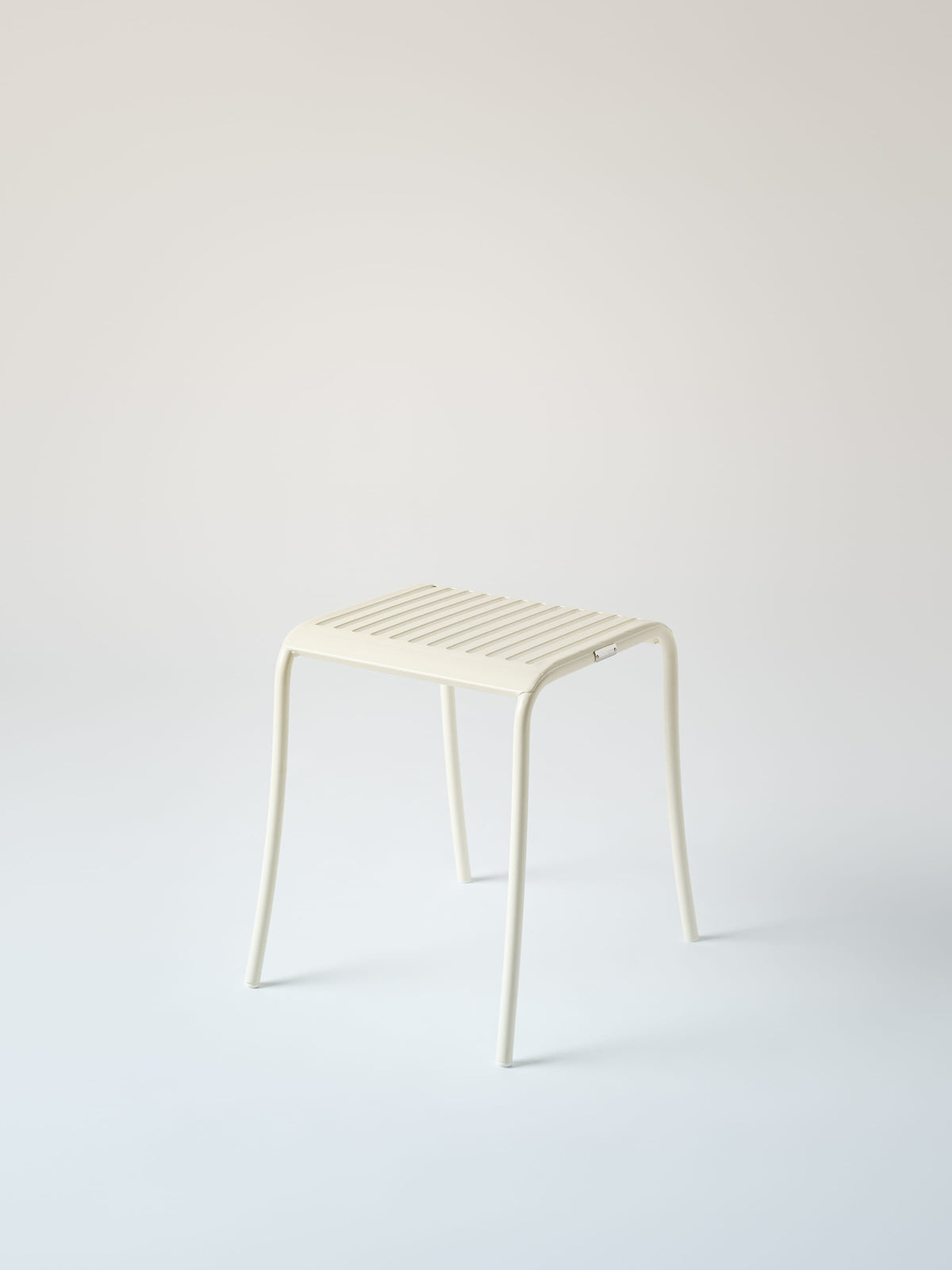 Patio Stool - Pearly White