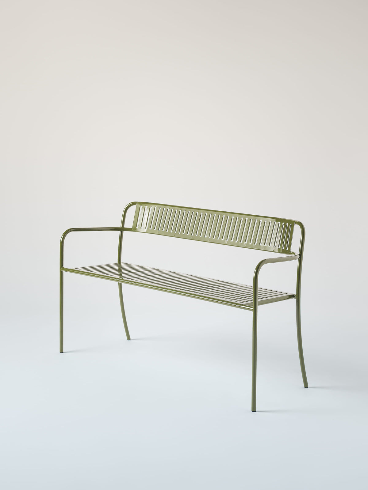 Patio with backrest Bench - Green Rush