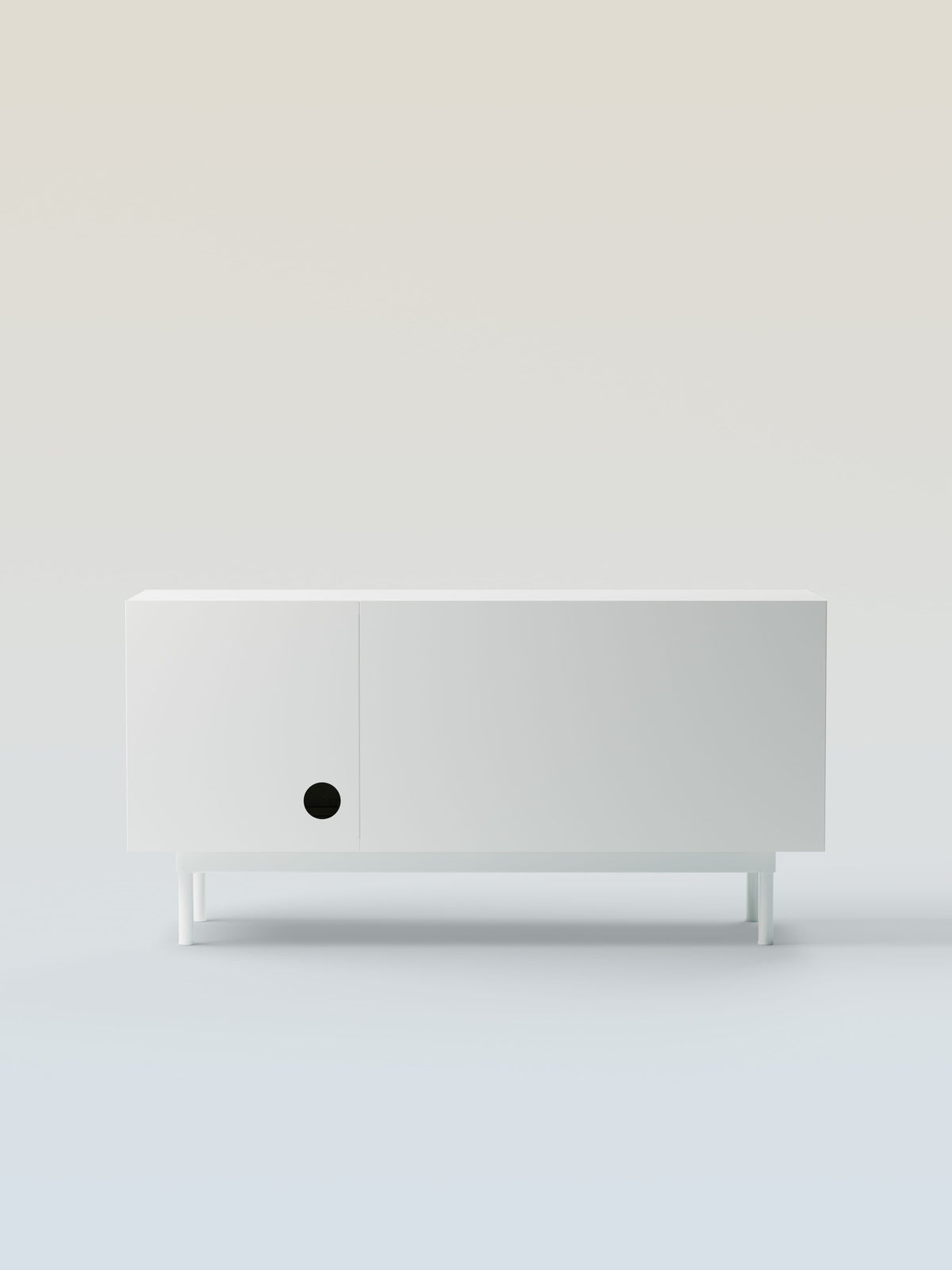 3-Sliding-Door Sideboard - Blue Black