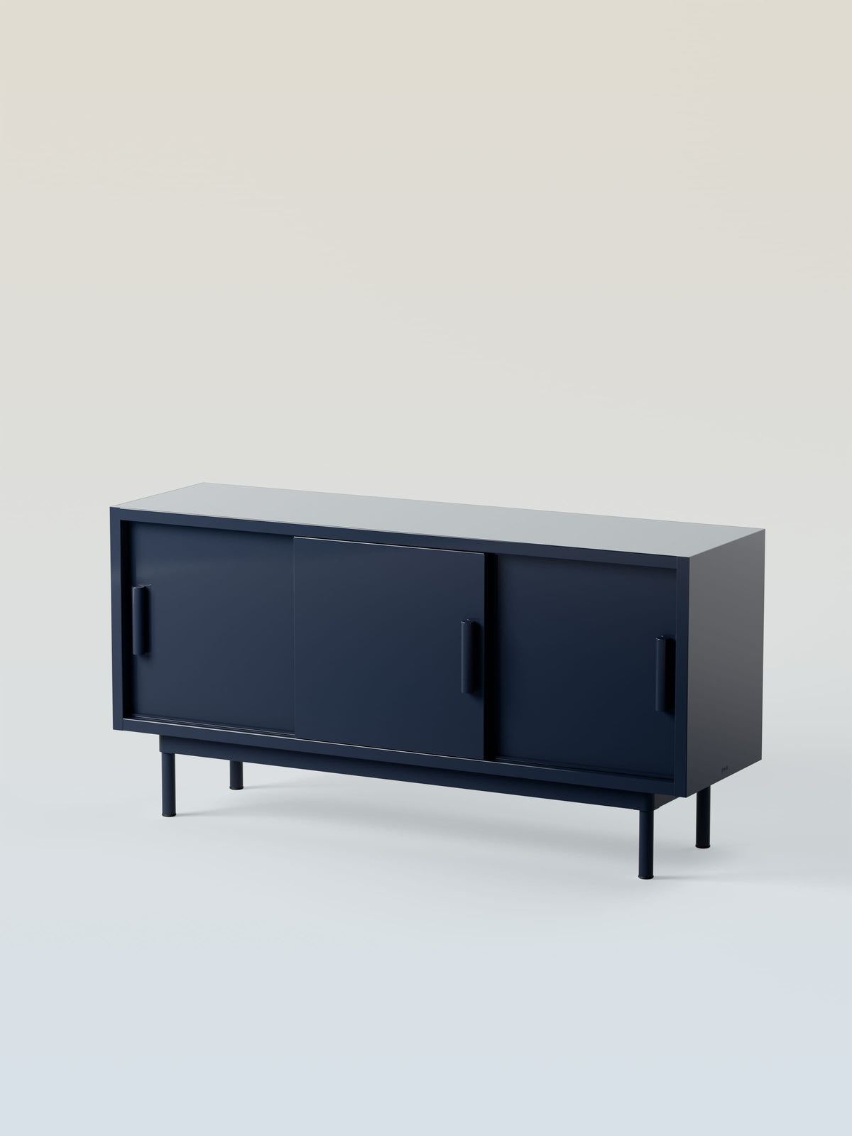 3-Sliding-Door Sideboard - Blue Black