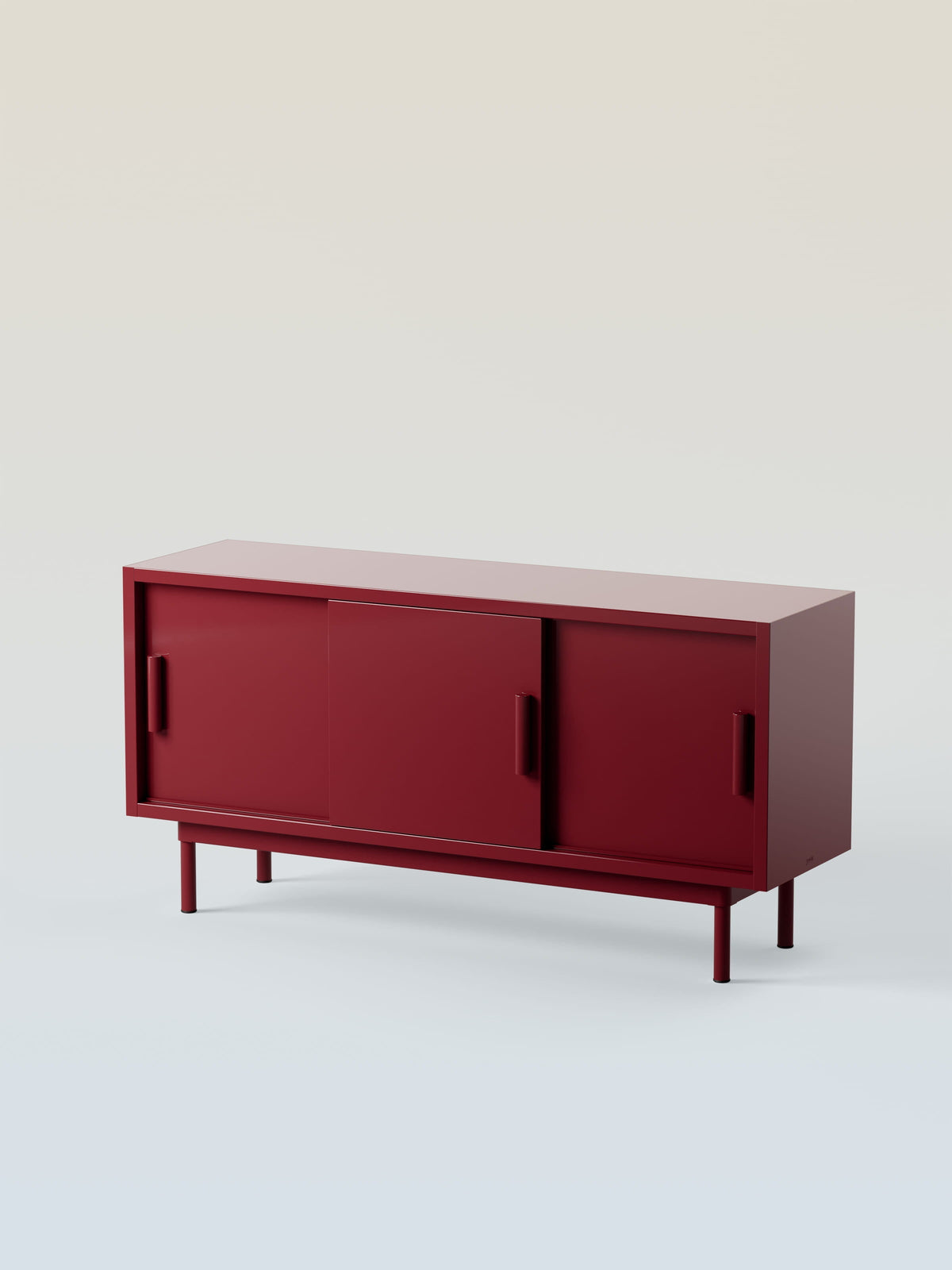 3-Sliding-Door Sideboard - Red Wine