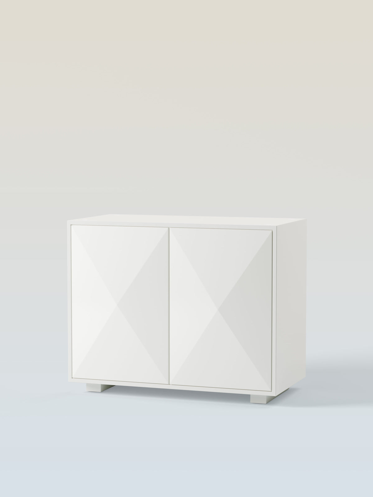 Diamond 2-Door Locker - Pure White