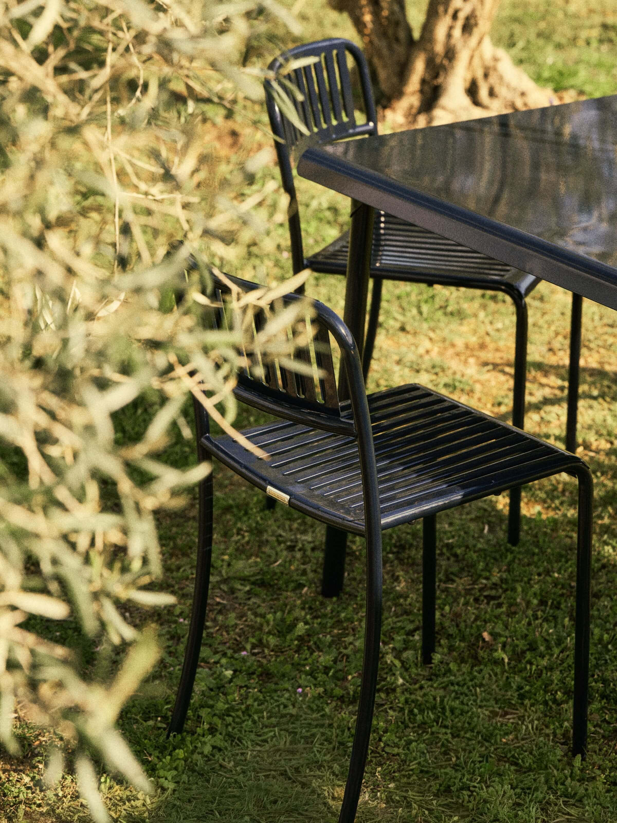 Patio Chair - Blue Black