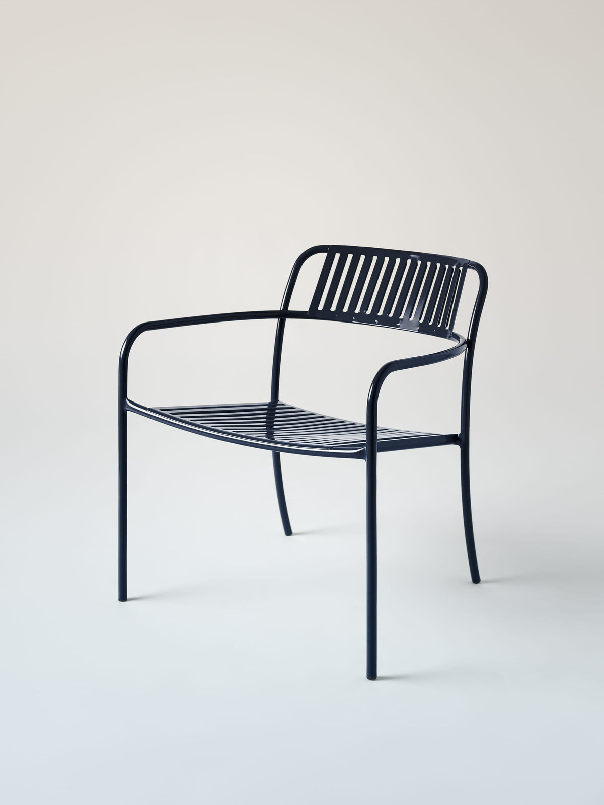 Patio Lounge Armchair - Blue Black