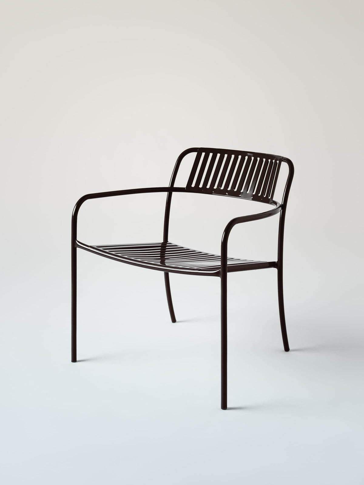 Patio Lounge Armchair - Brown Black