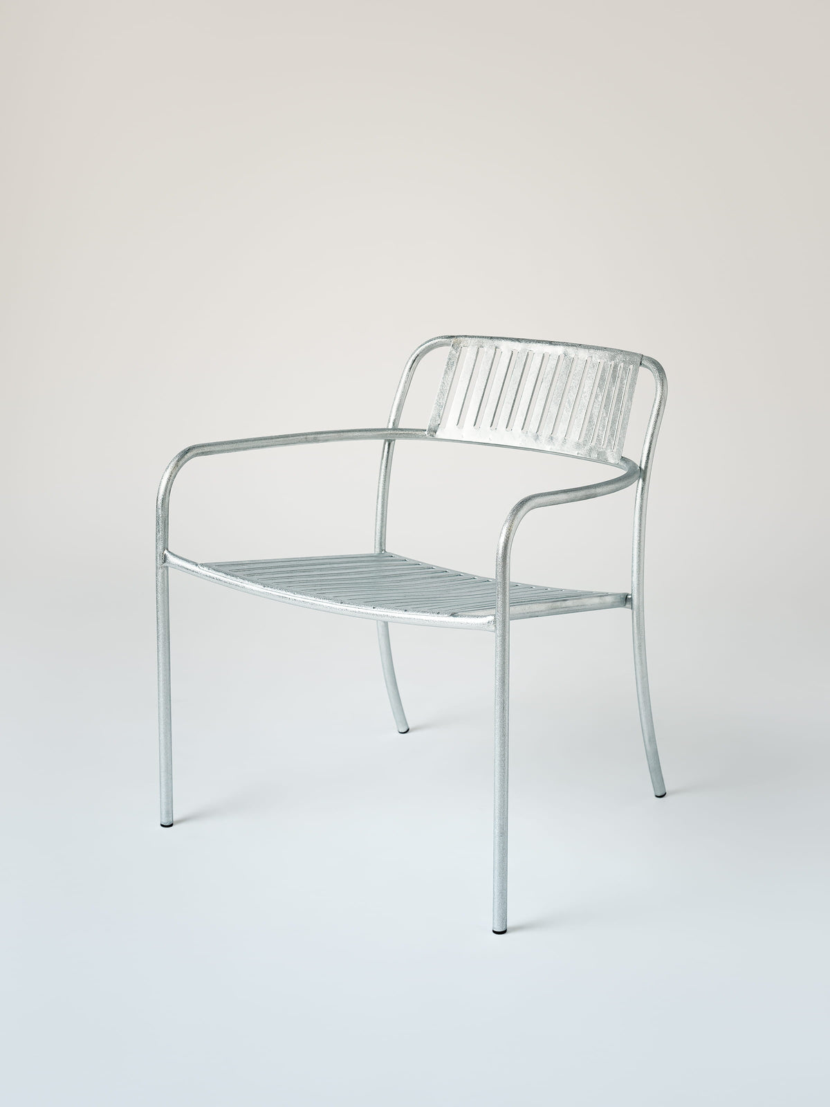 Patio Lounge Armchair - Galvanized Varnished