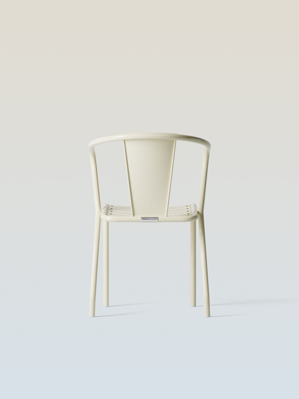 UD metal slat seat Armchair - Dark Black