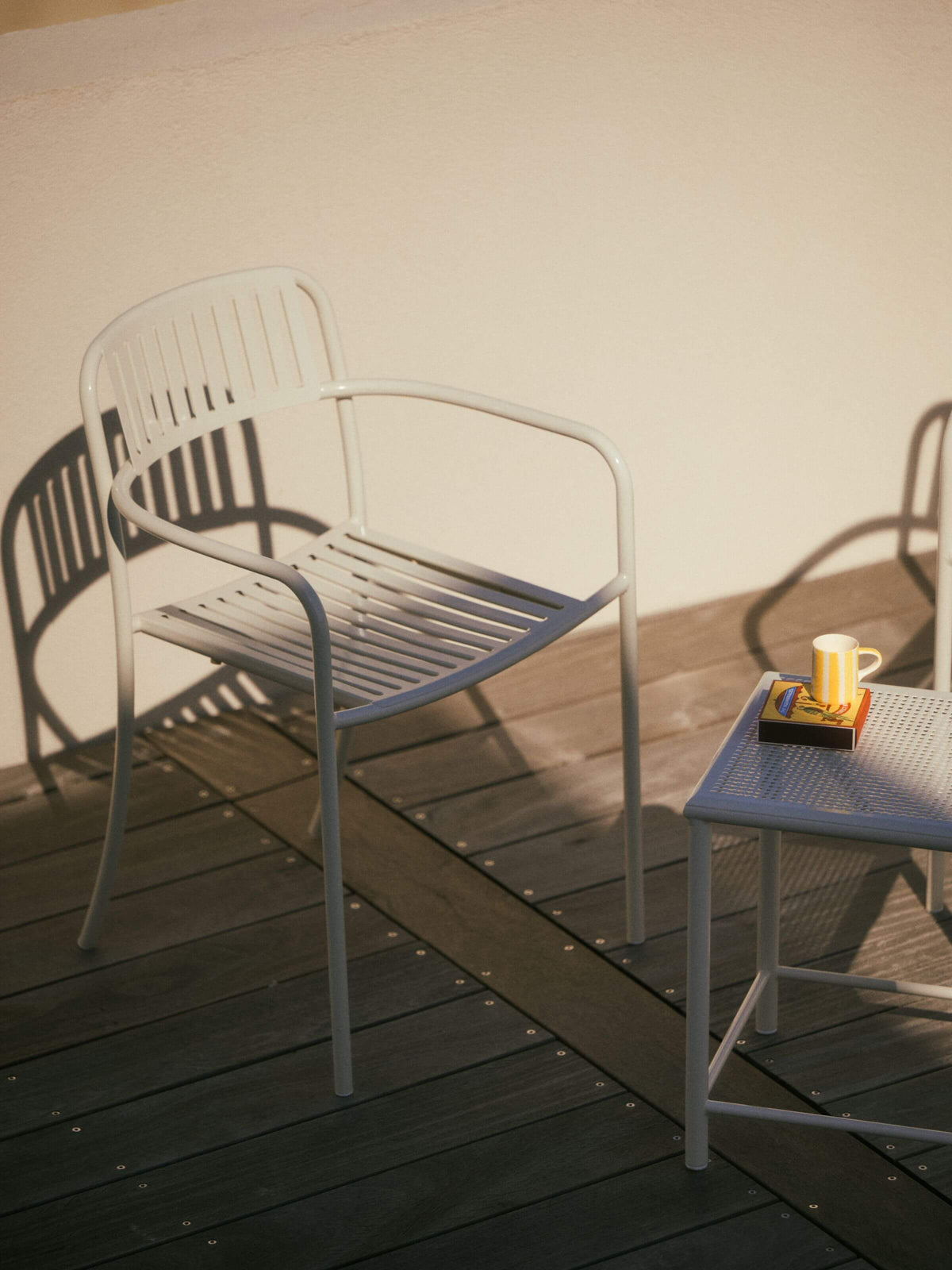 Patio Armchair - Pearly White