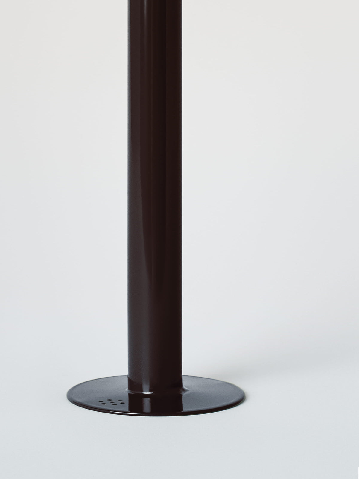 Large Candle Holder with Beeswax Candle - Brown Black