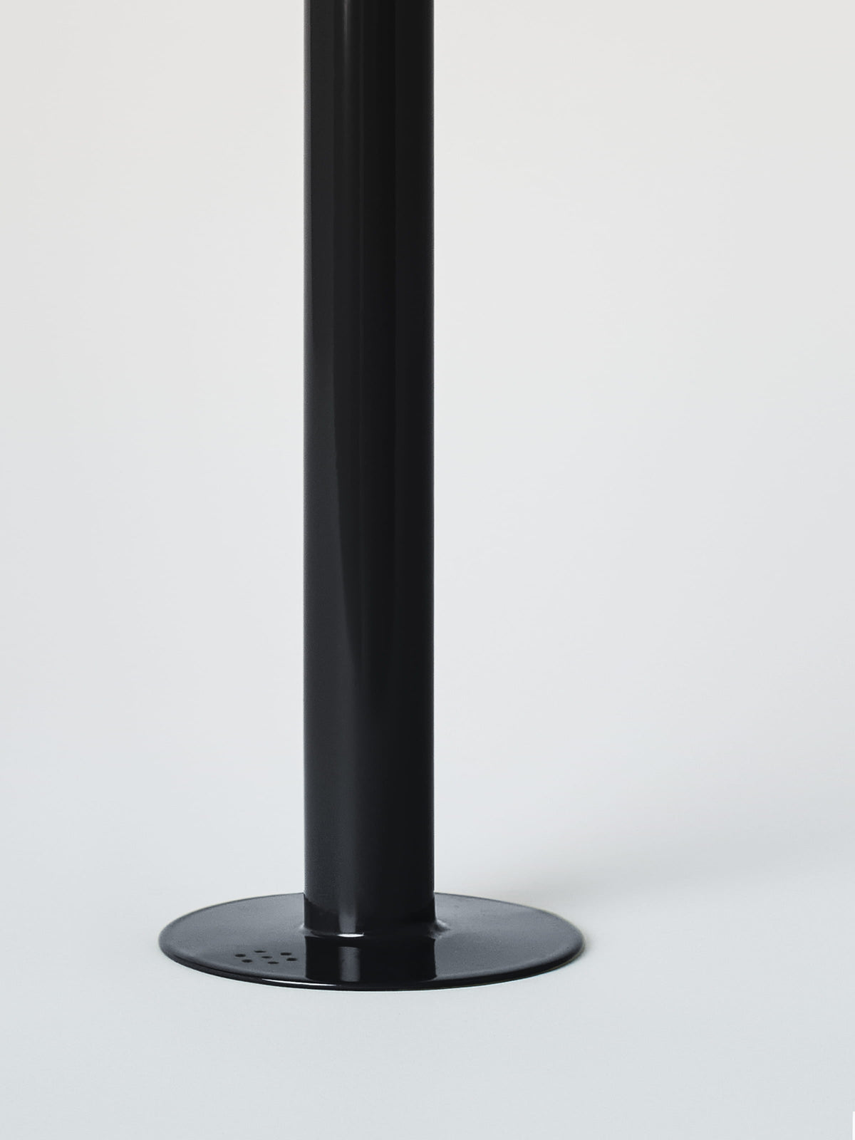 Large Candle Holder with Beeswax Candle - Dark Black