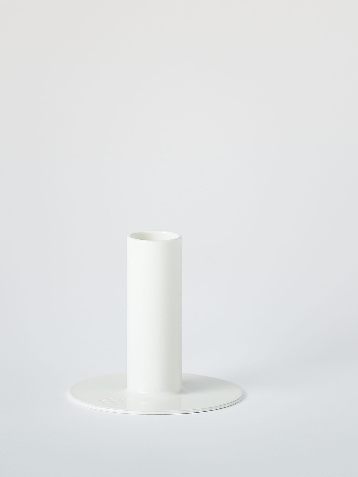 Small Candle Holder with Beeswax Candle - Blue Black
