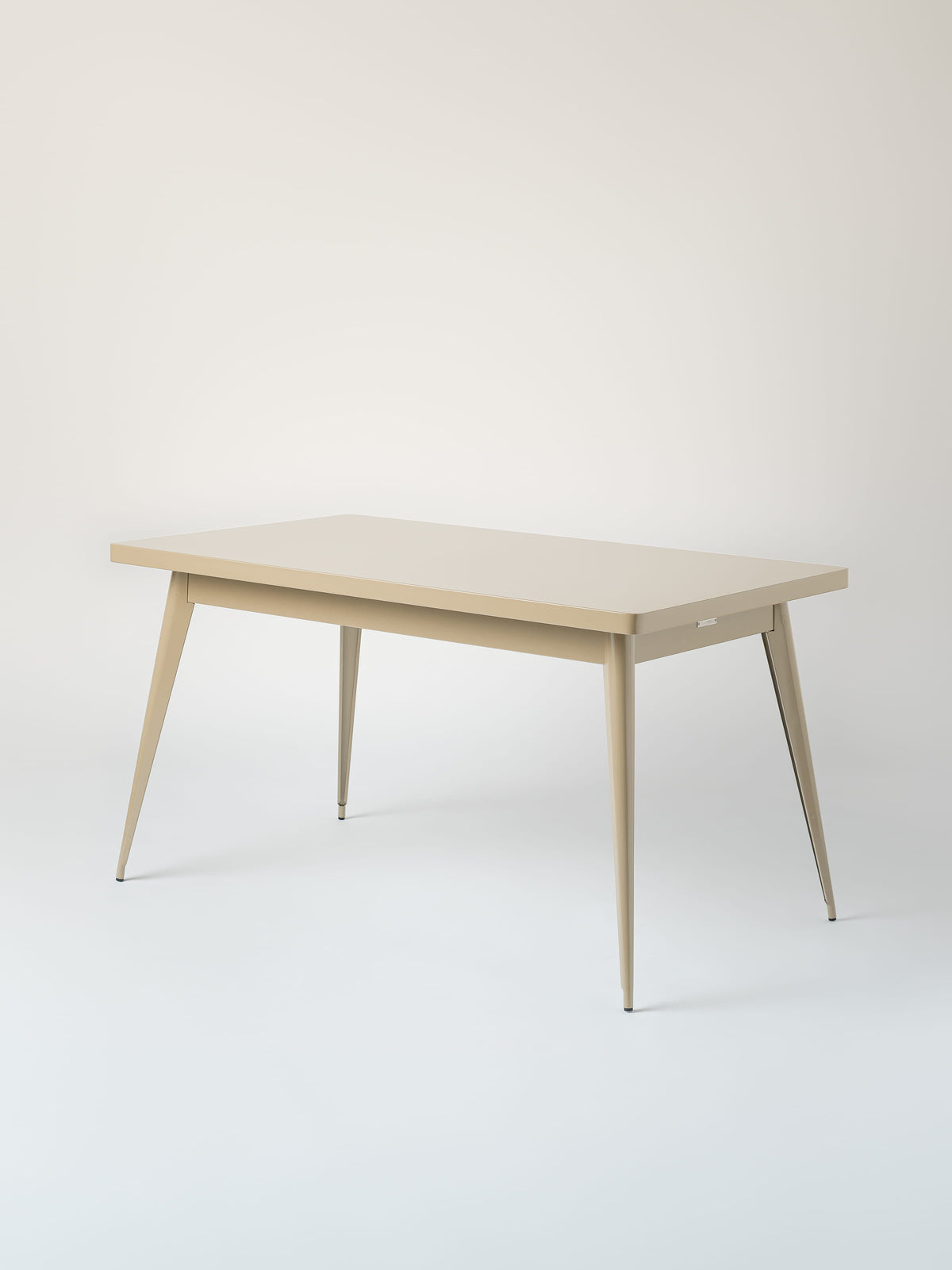 55 140x80 / metal top Table - Grey Beige