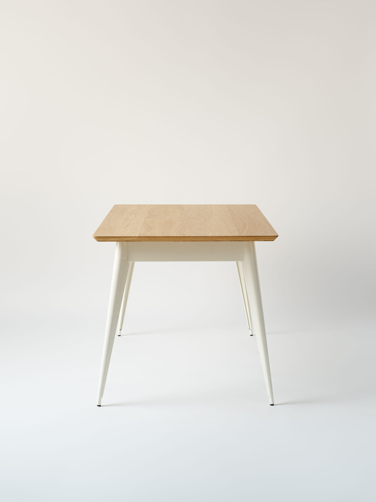 55 140x80 / natural oak top Table - Raw Varnished