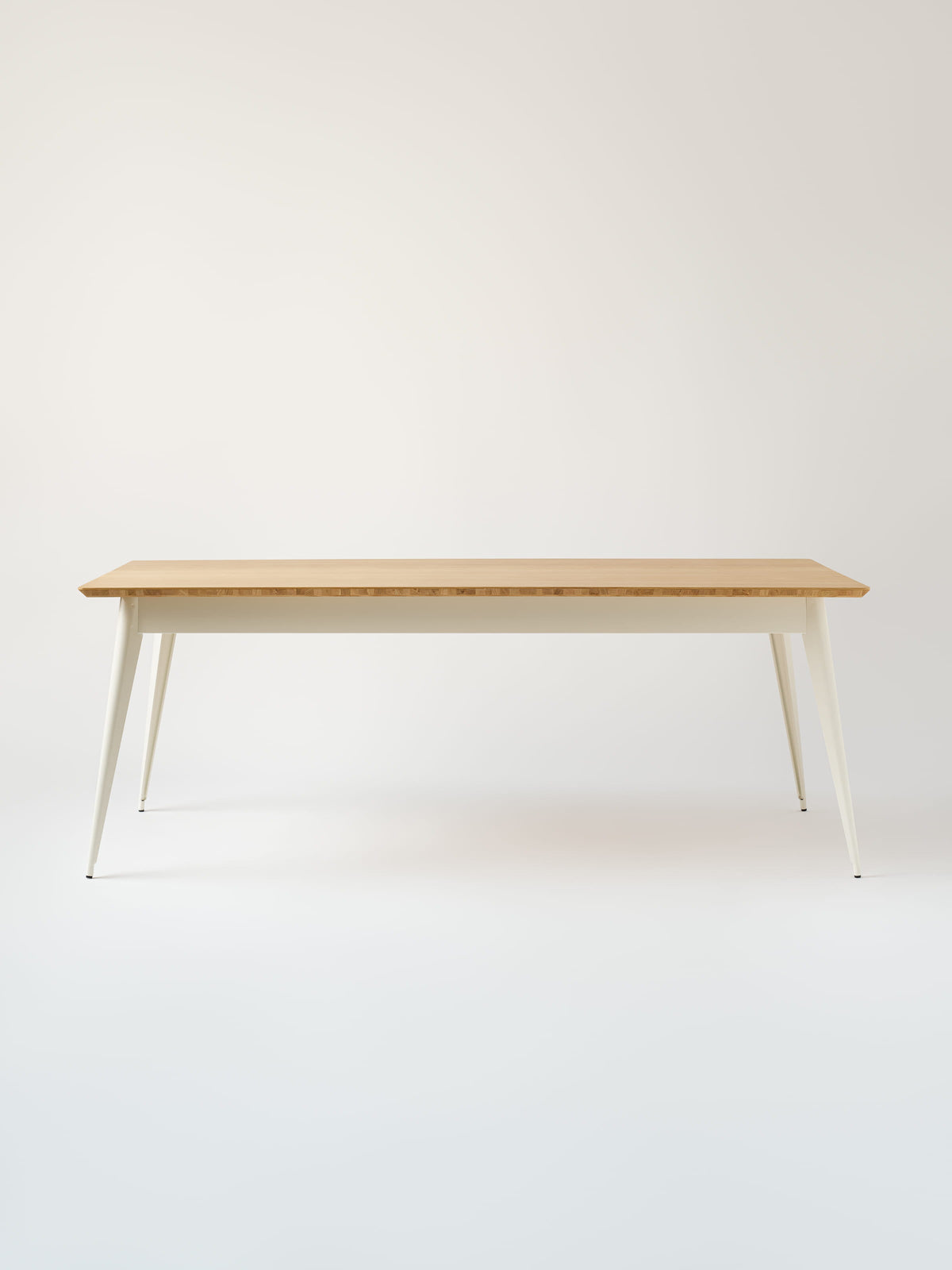 55 200x95 / natural oak top Table - Raw Varnished