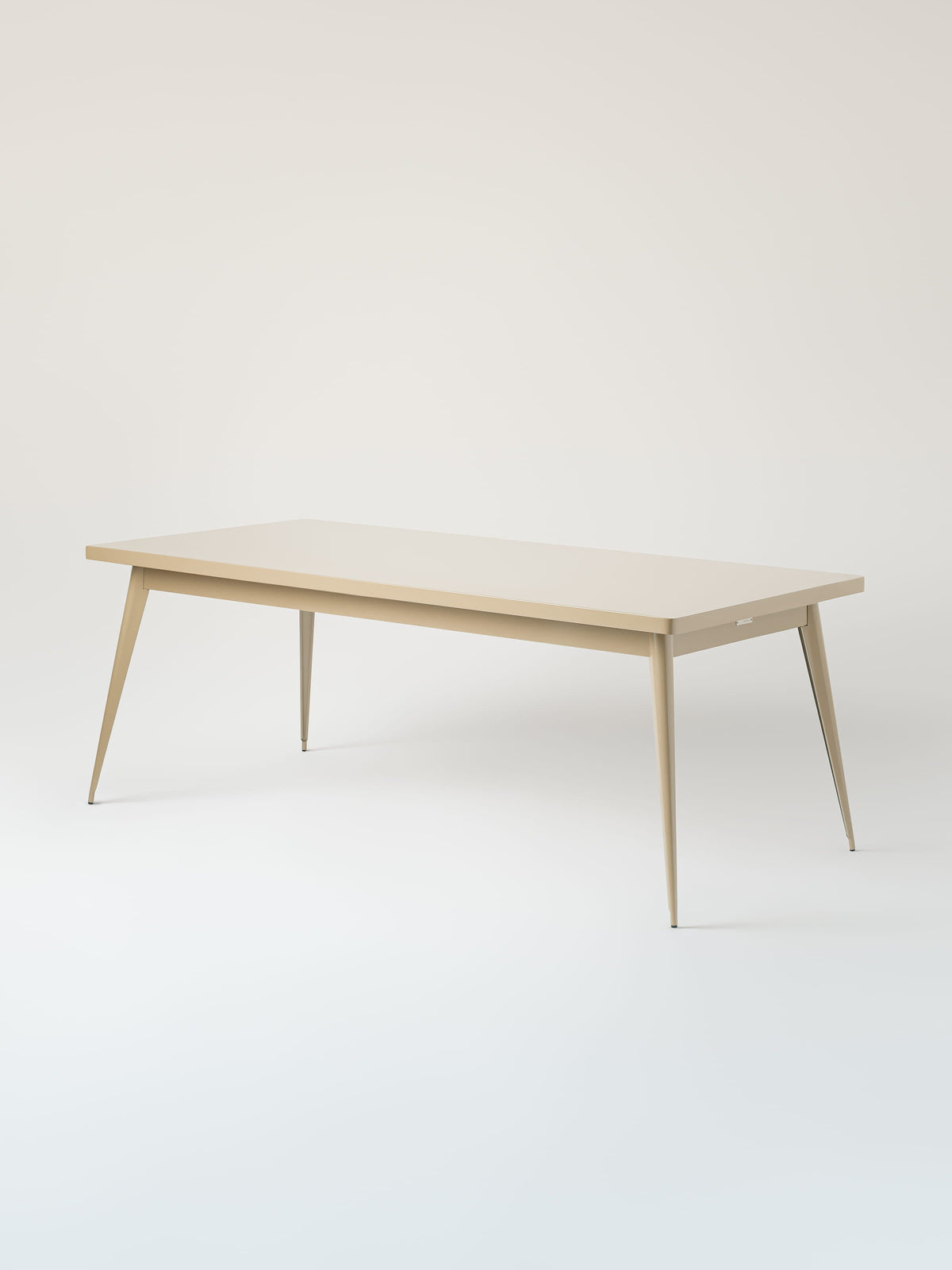 55 200x95 / metal top Table - Grey Beige