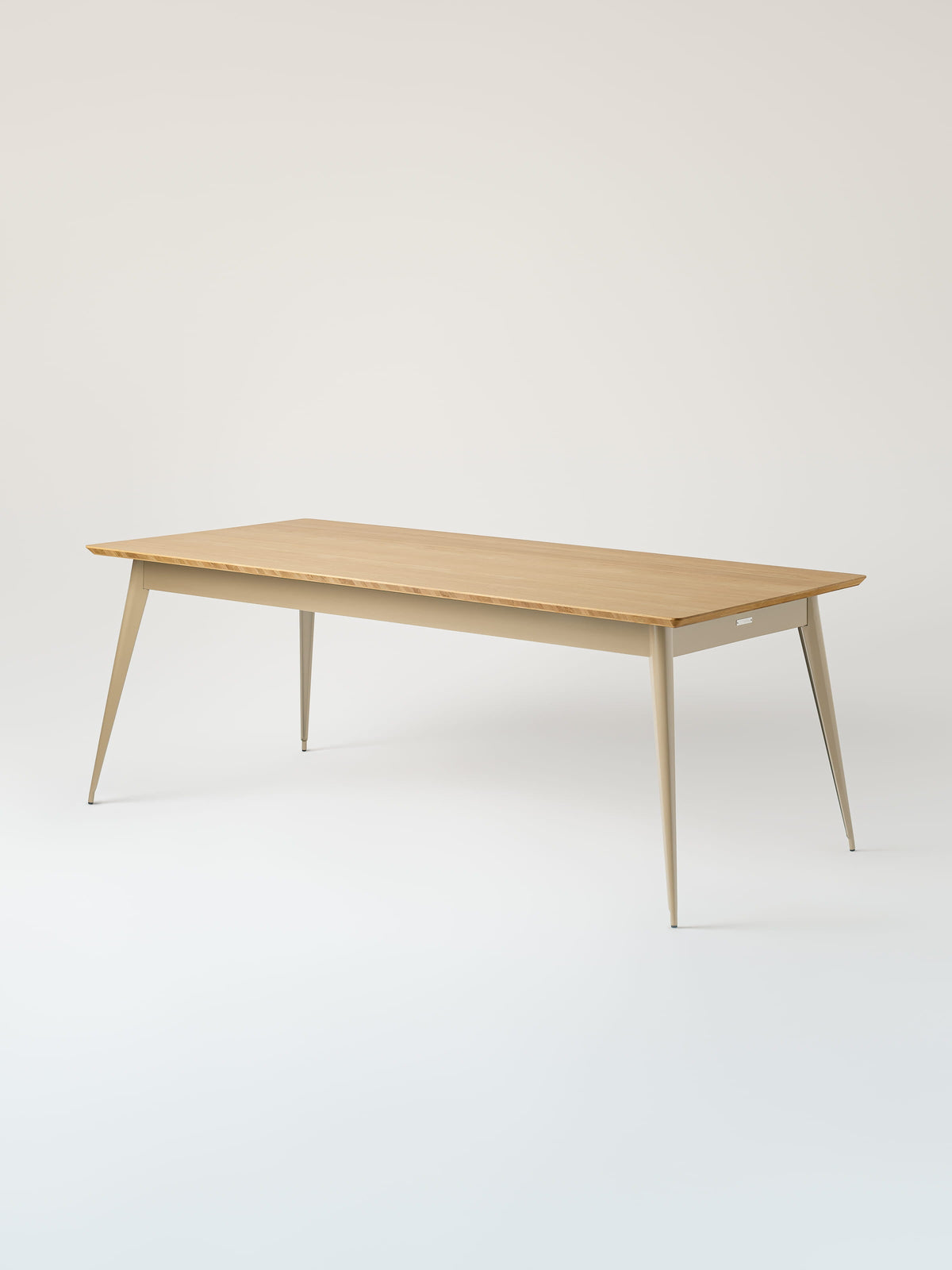 55 200x95 / natural oak top Table - Grey Beige