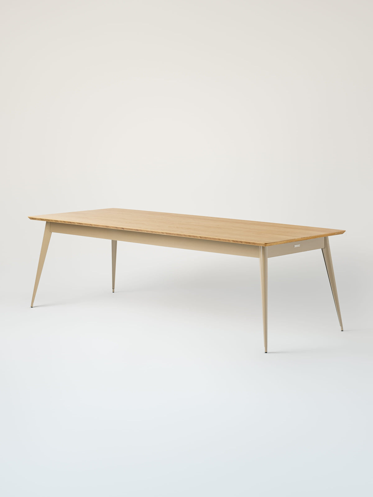 55 240x100 / natural oak top Table - Grey Beige