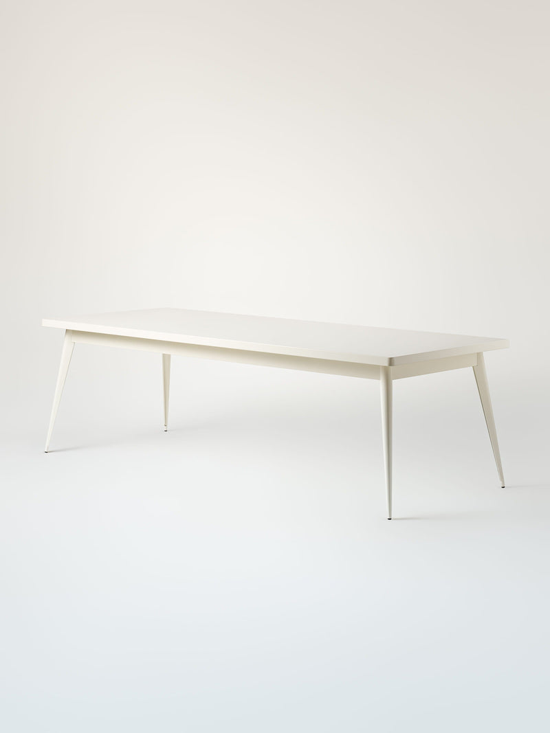 55 240x100 / metal top Table - Pure White