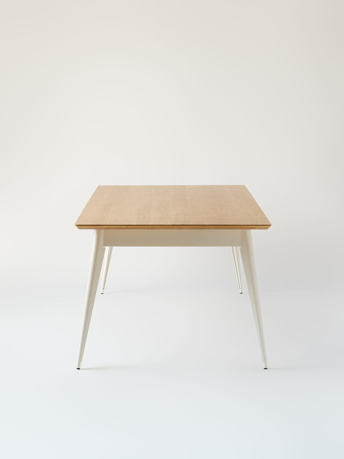 55 240x100 / natural oak top Table - Pure White