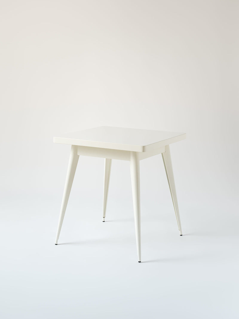 55 70x70 / metal top Café Table - Pure White
