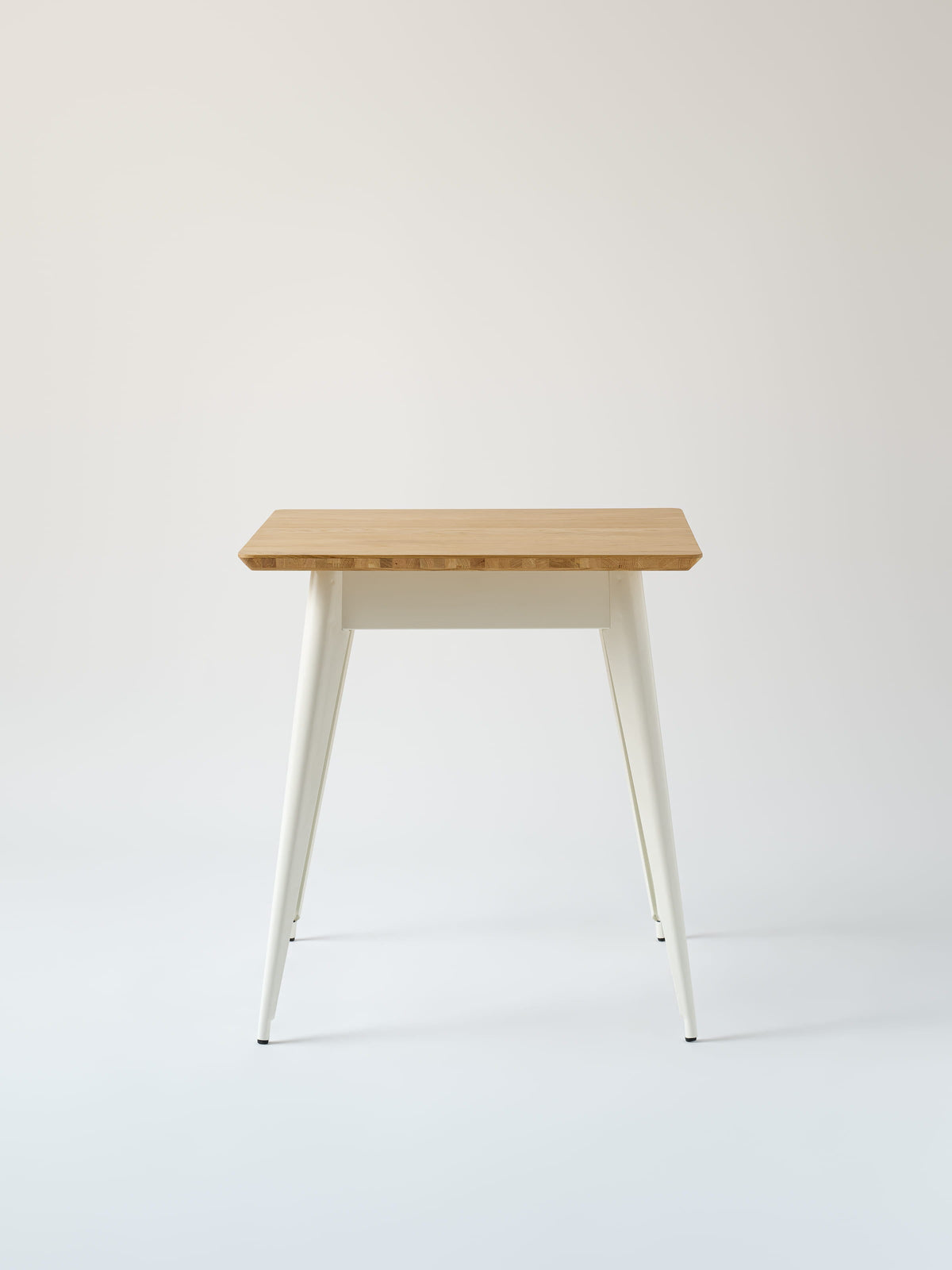 55 70x70 / natural oak top Café Table - Grey Beige
