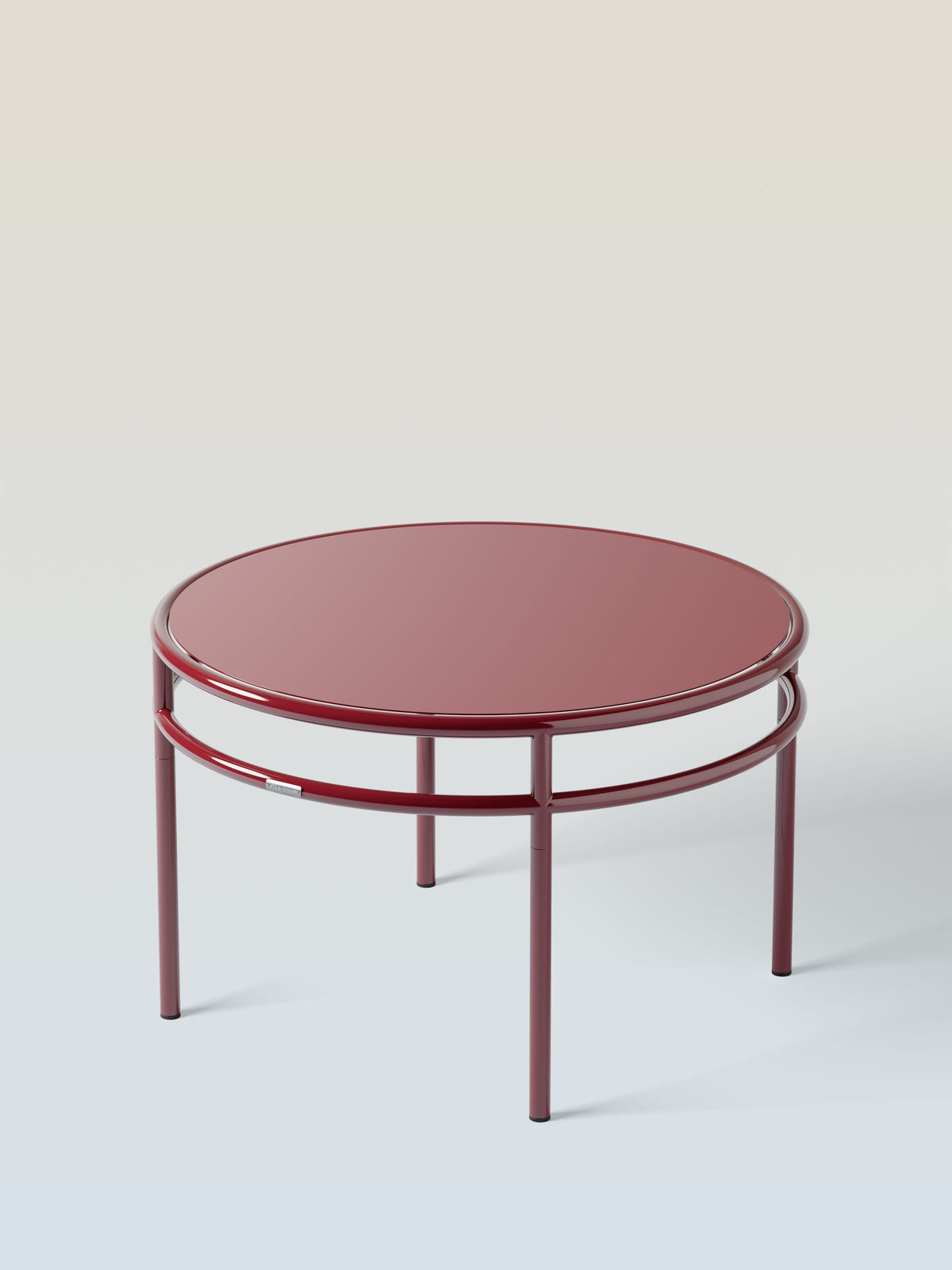Épure Ø80 Coffee Table - Red Wine