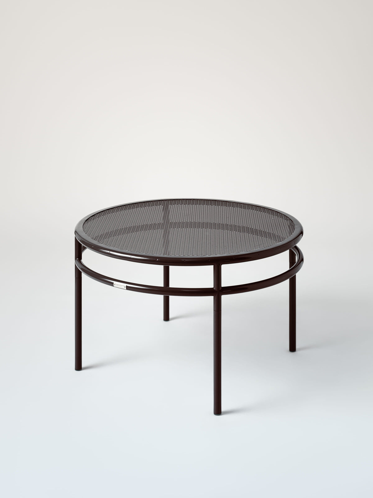 Tressée Ø80 Coffee Table - Brown Black