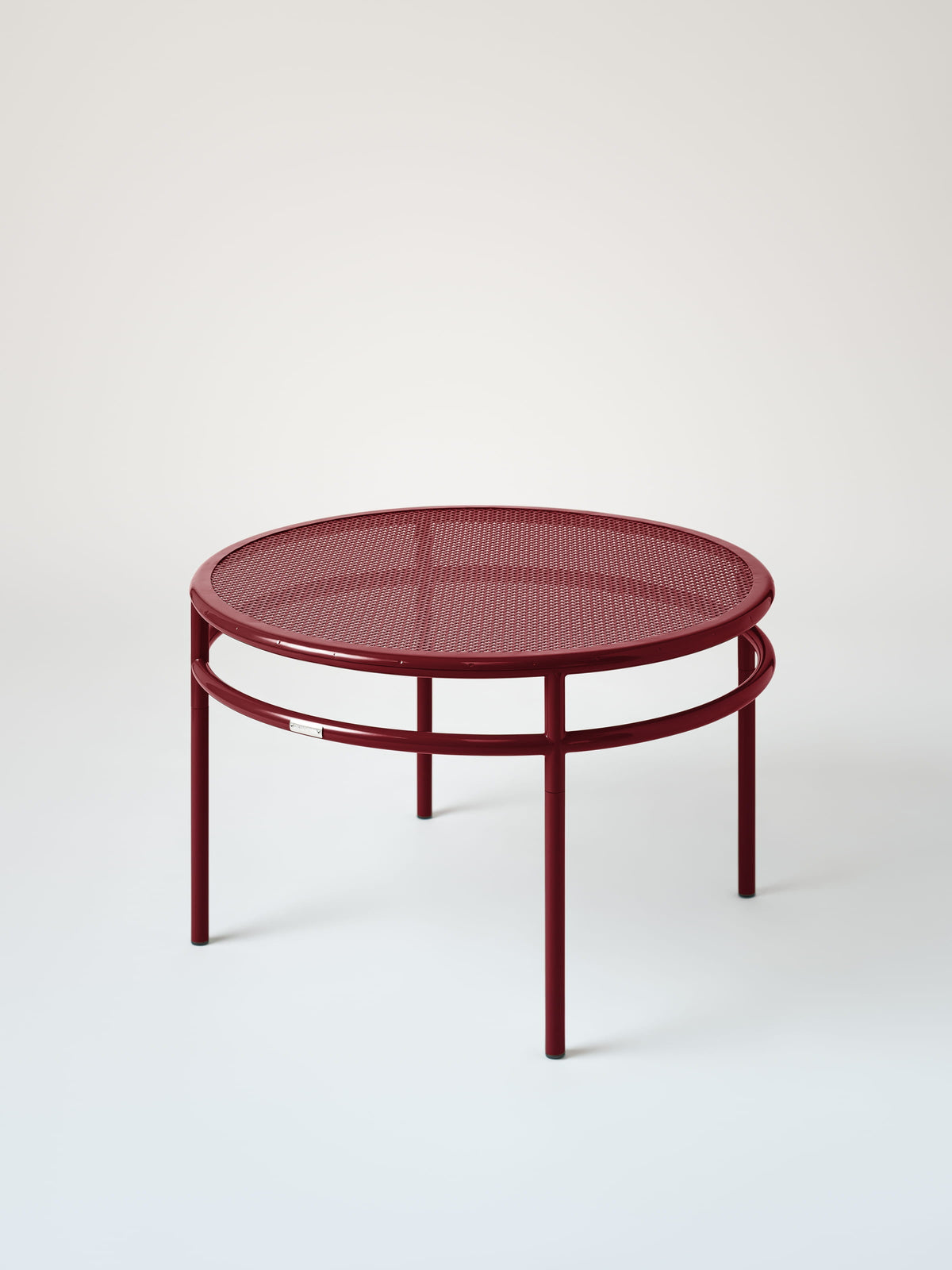 Tressée Ø80 Coffee Table - Red Wine