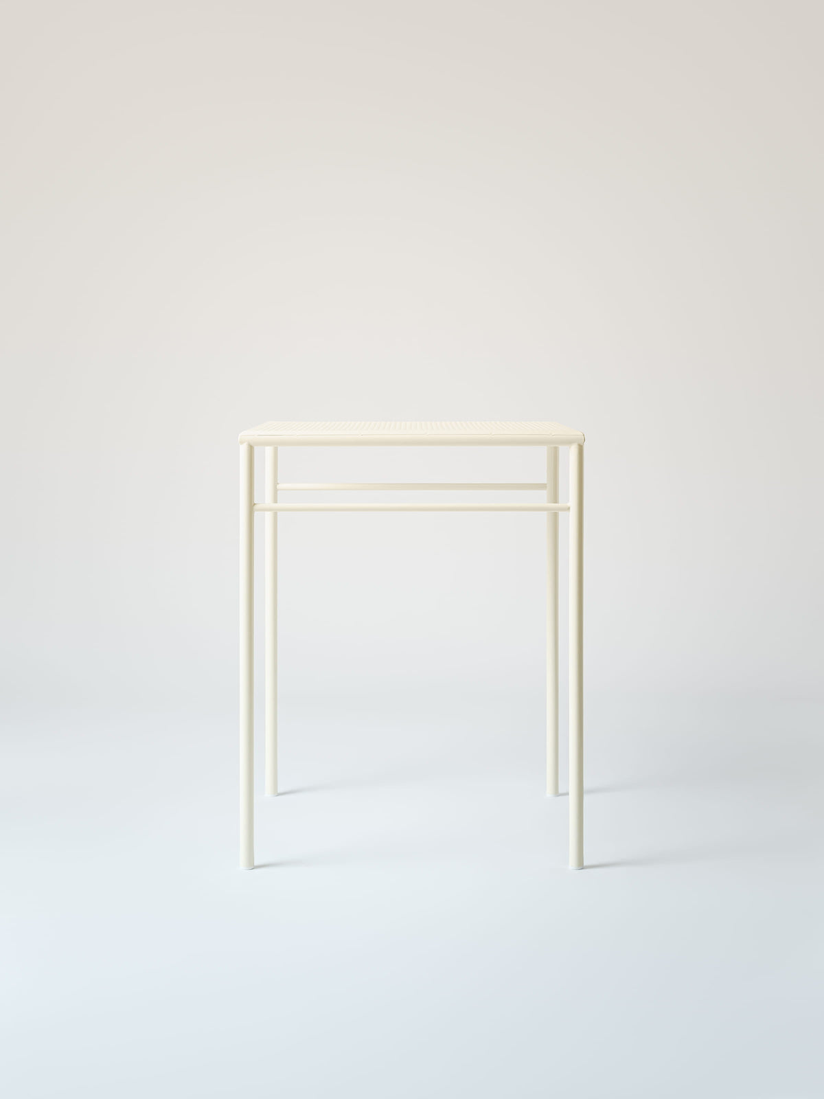 Tressée 60x60 Café Table - Pearly White