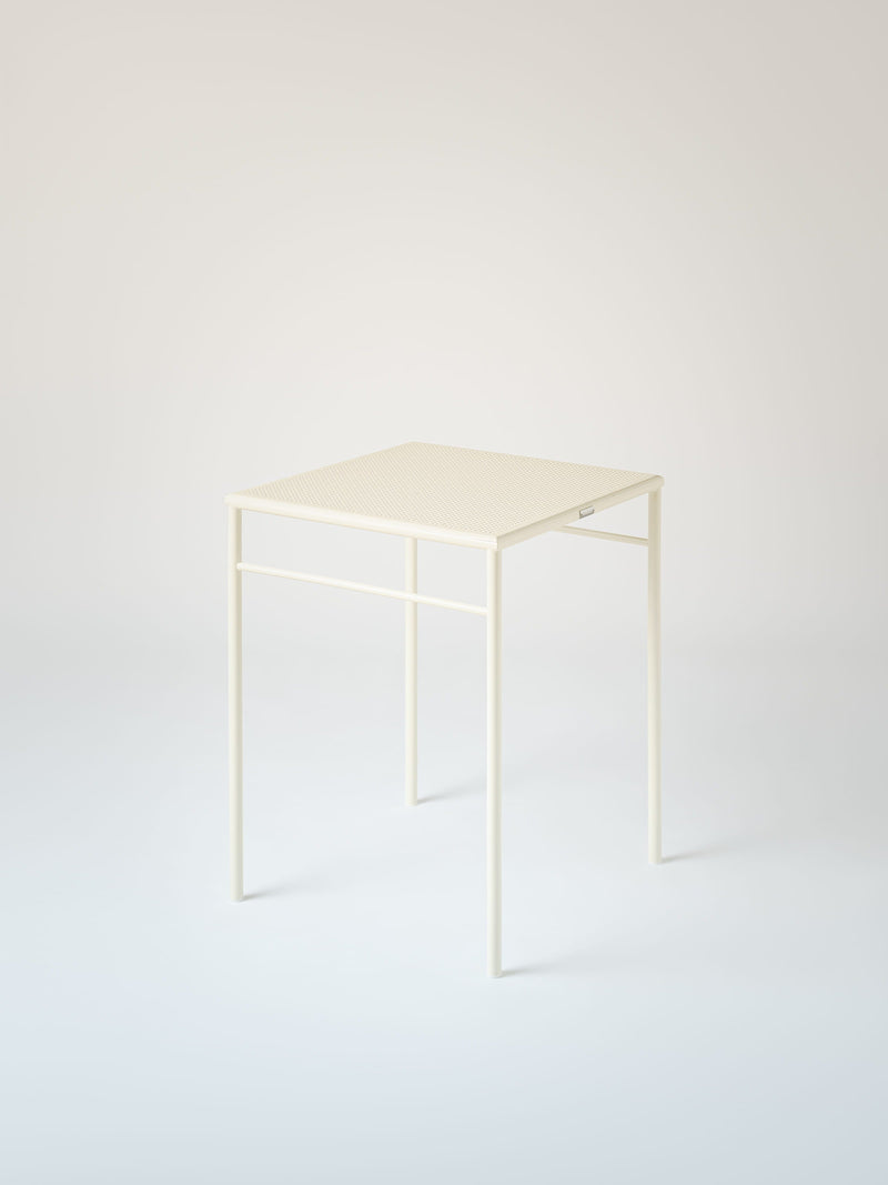 Tressée 60x60 Café Table - Pearly White
