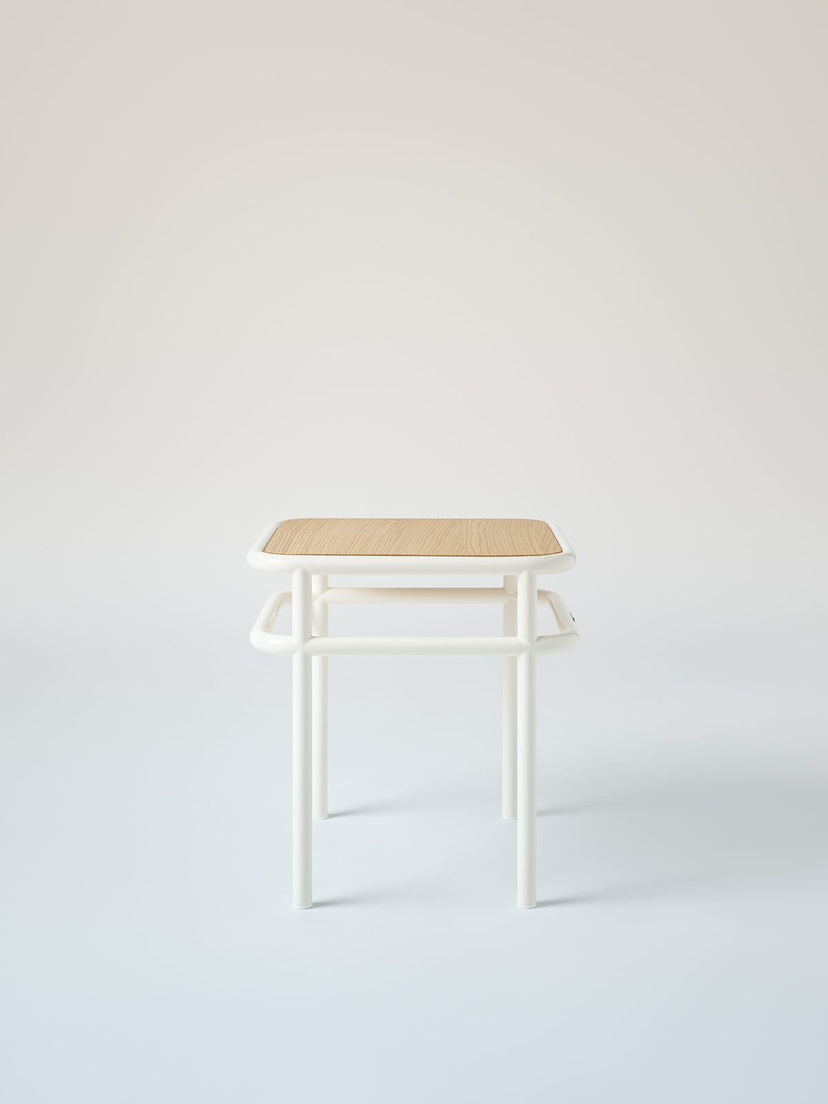 UD / natural oak top Side Table - Brown Black