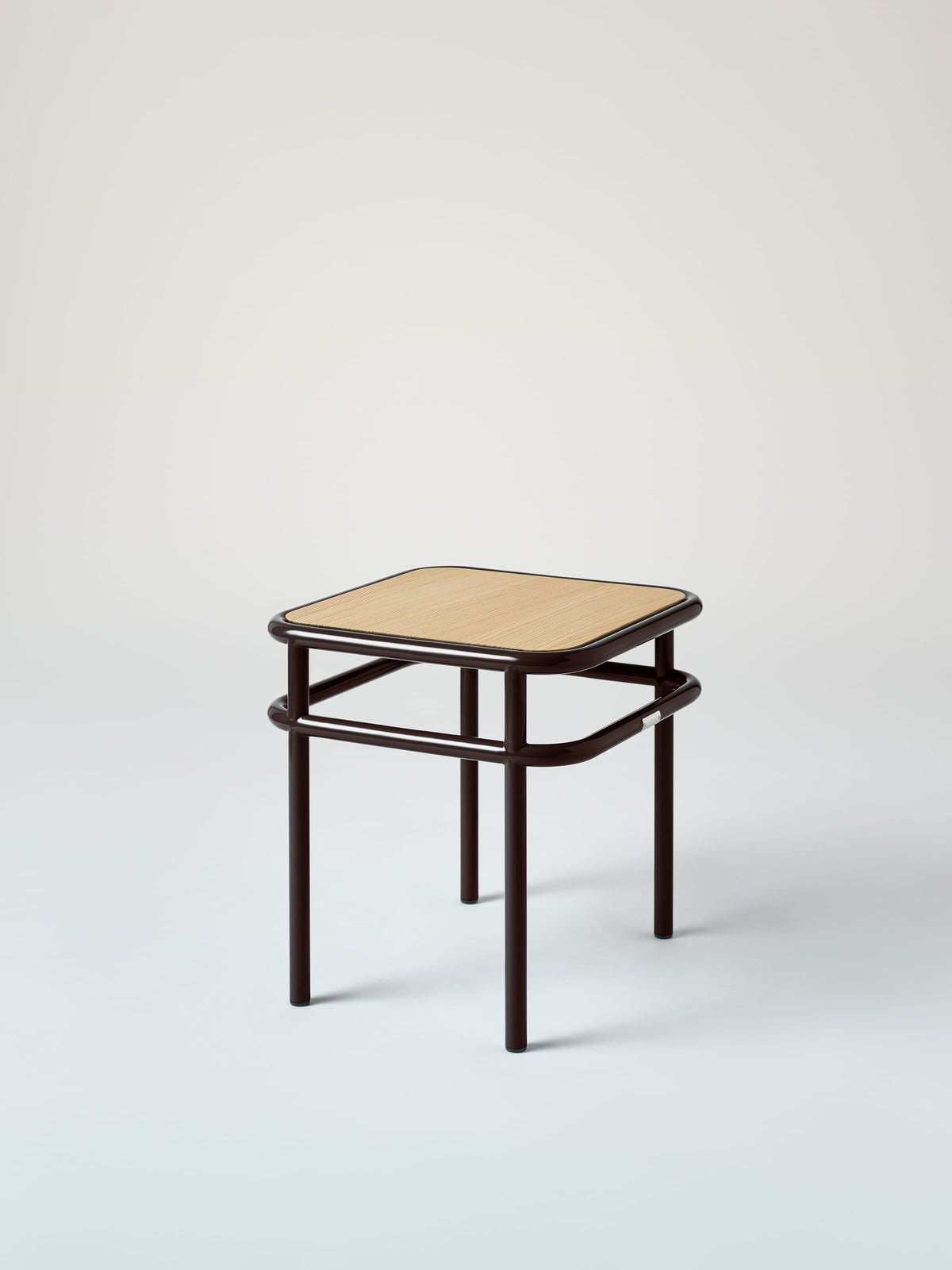 UD / natural oak top Side Table - Brown Black