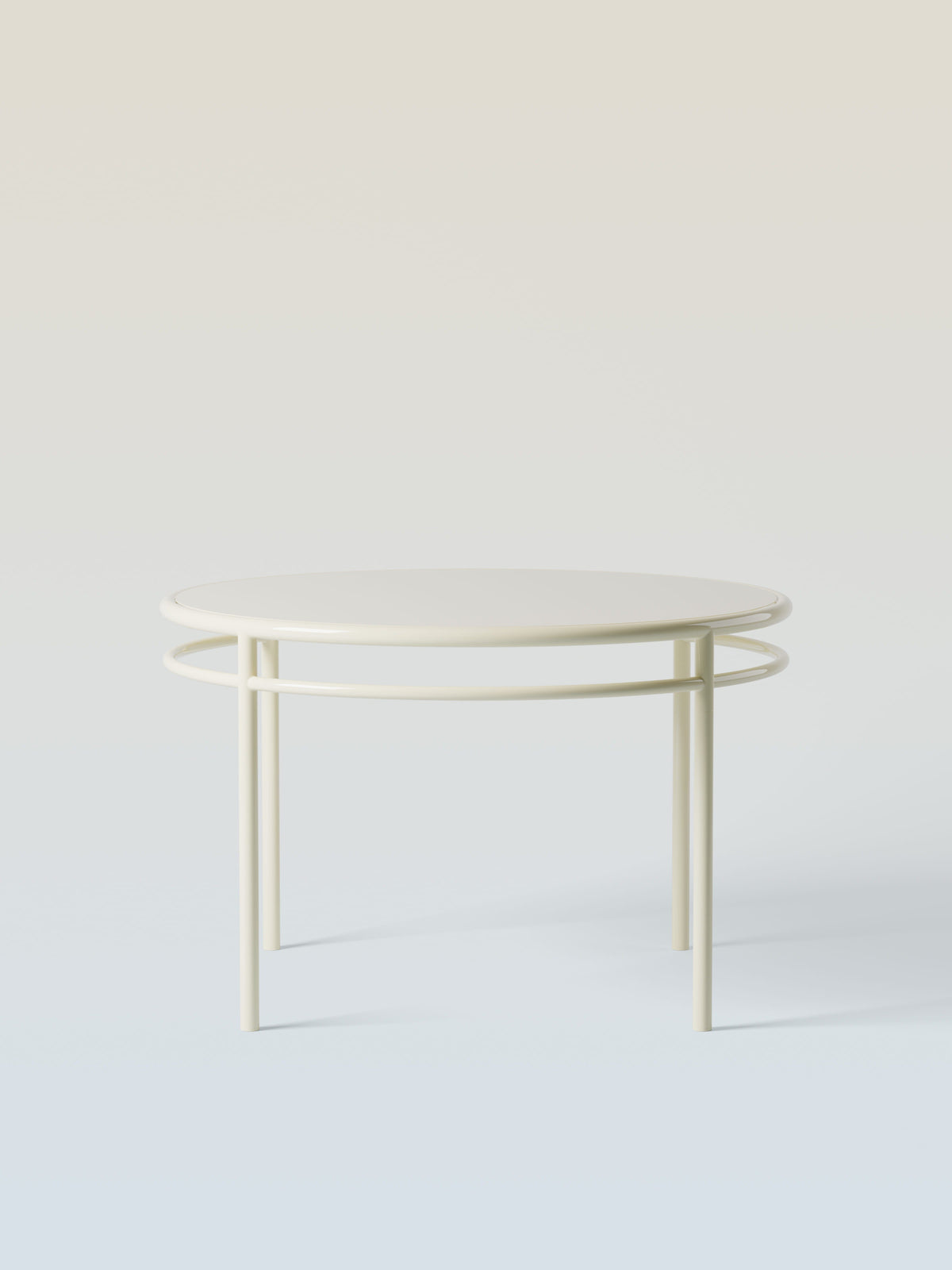 Épure Ø120 Table - Pearly White