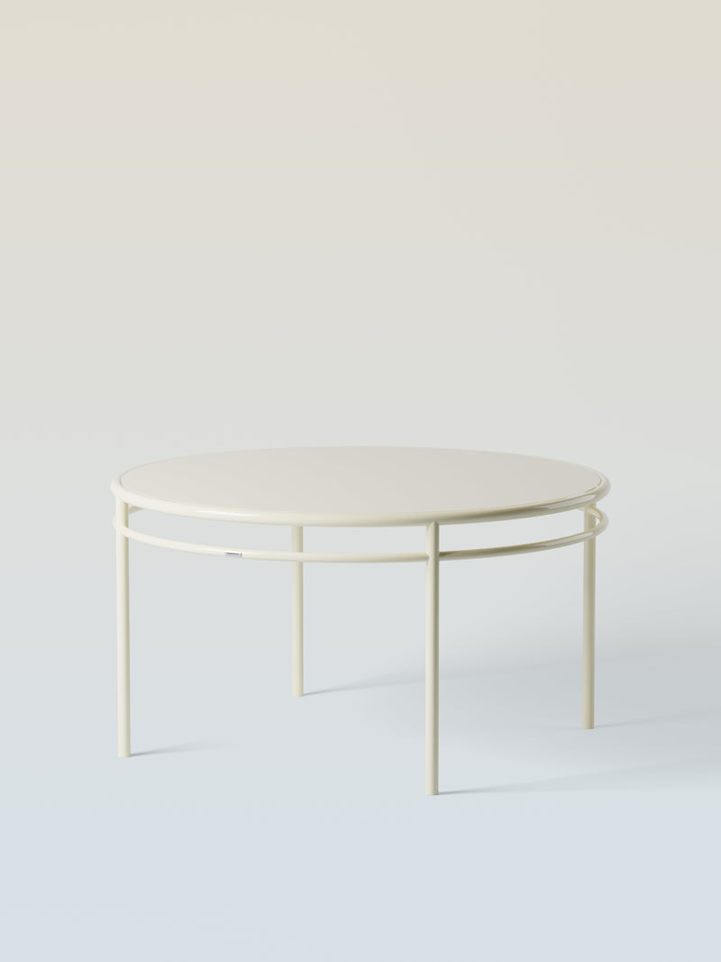 Épure Ø140 Table - Pearly White