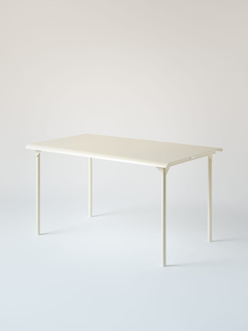 Patio 140x80 Table - Pearly White