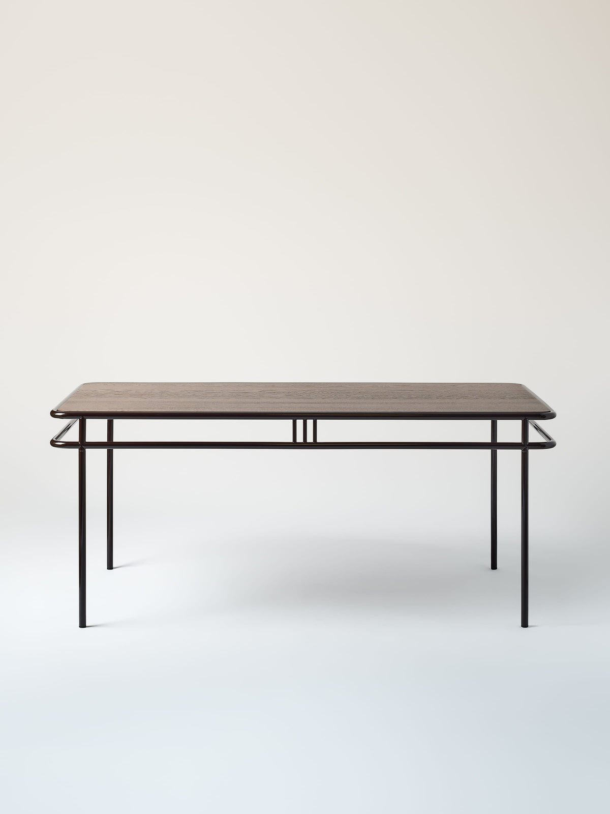 UD 180x90 / walnut-stained oak top Table - Brown Black
