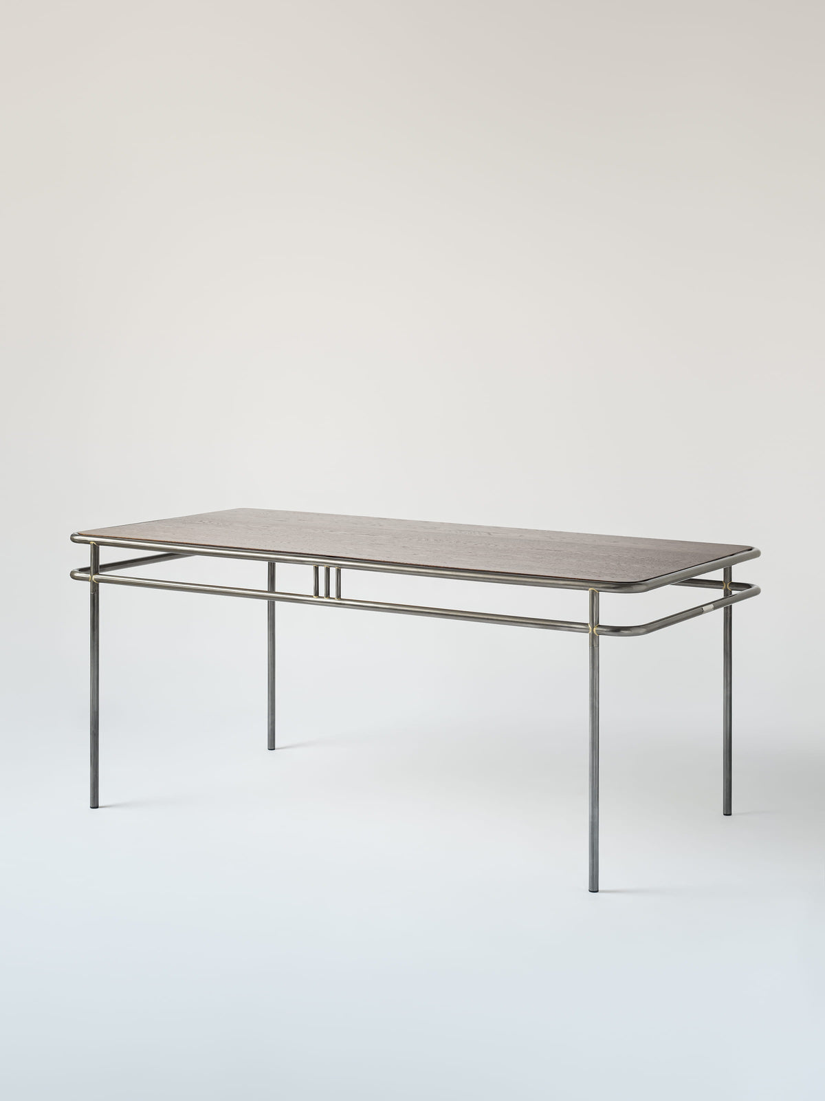 UD 180x90 / walnut-stained oak top Table - Raw Varnished