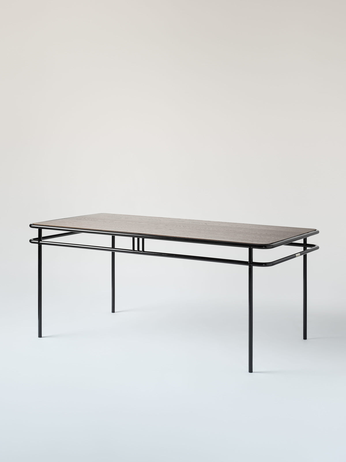 UD 180x90 / walnut-stained oak top Table - Dark Black